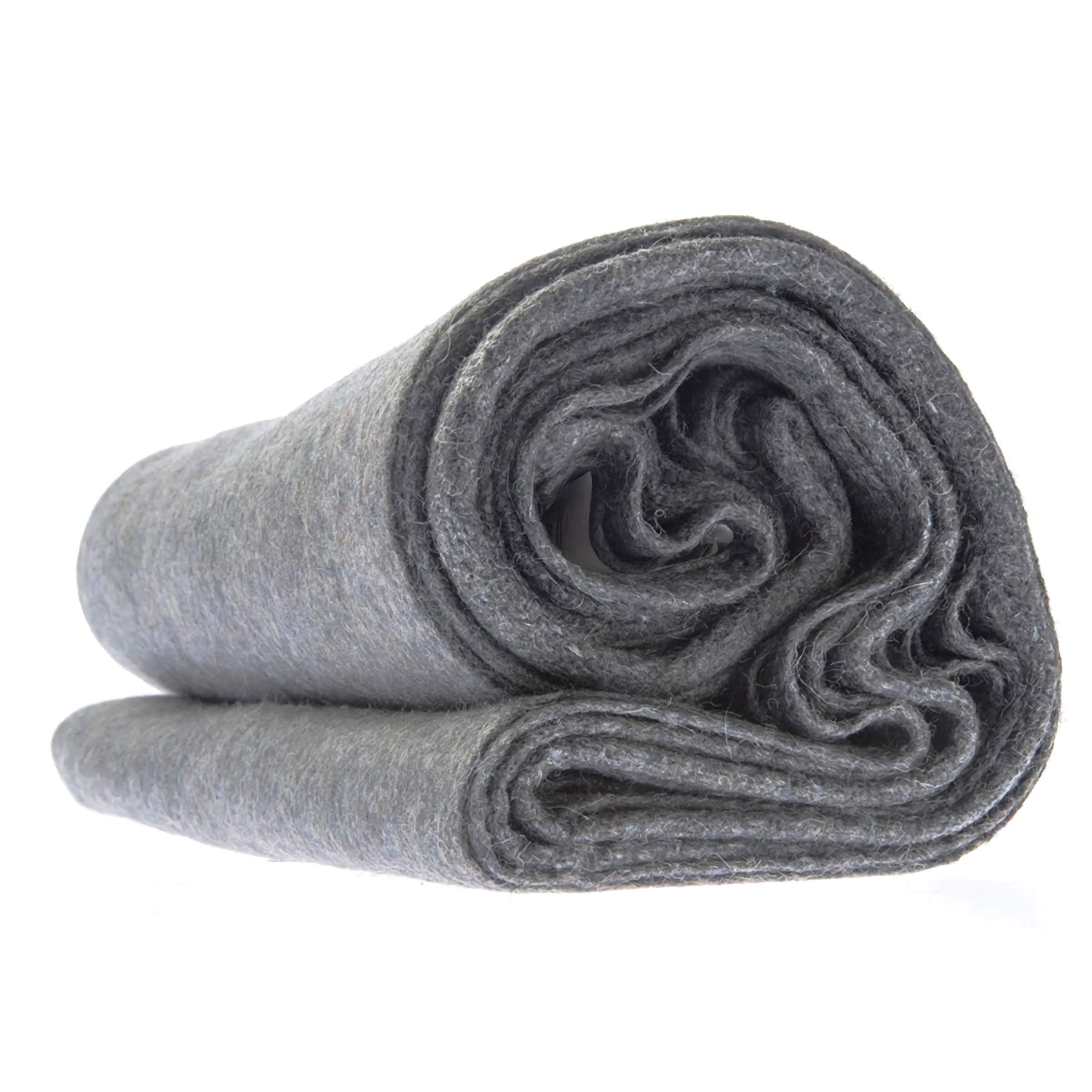 Disaster Relief Wool Blanket — Fire Resistant, 60-70% Wool, 62" x 80"