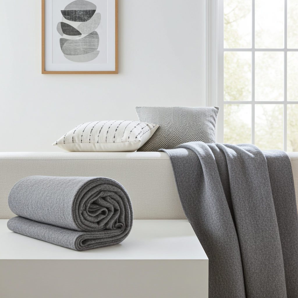 Disaster Relief Wool Blanket — Fire Resistant, 60-70% Wool, 62" x 80"
