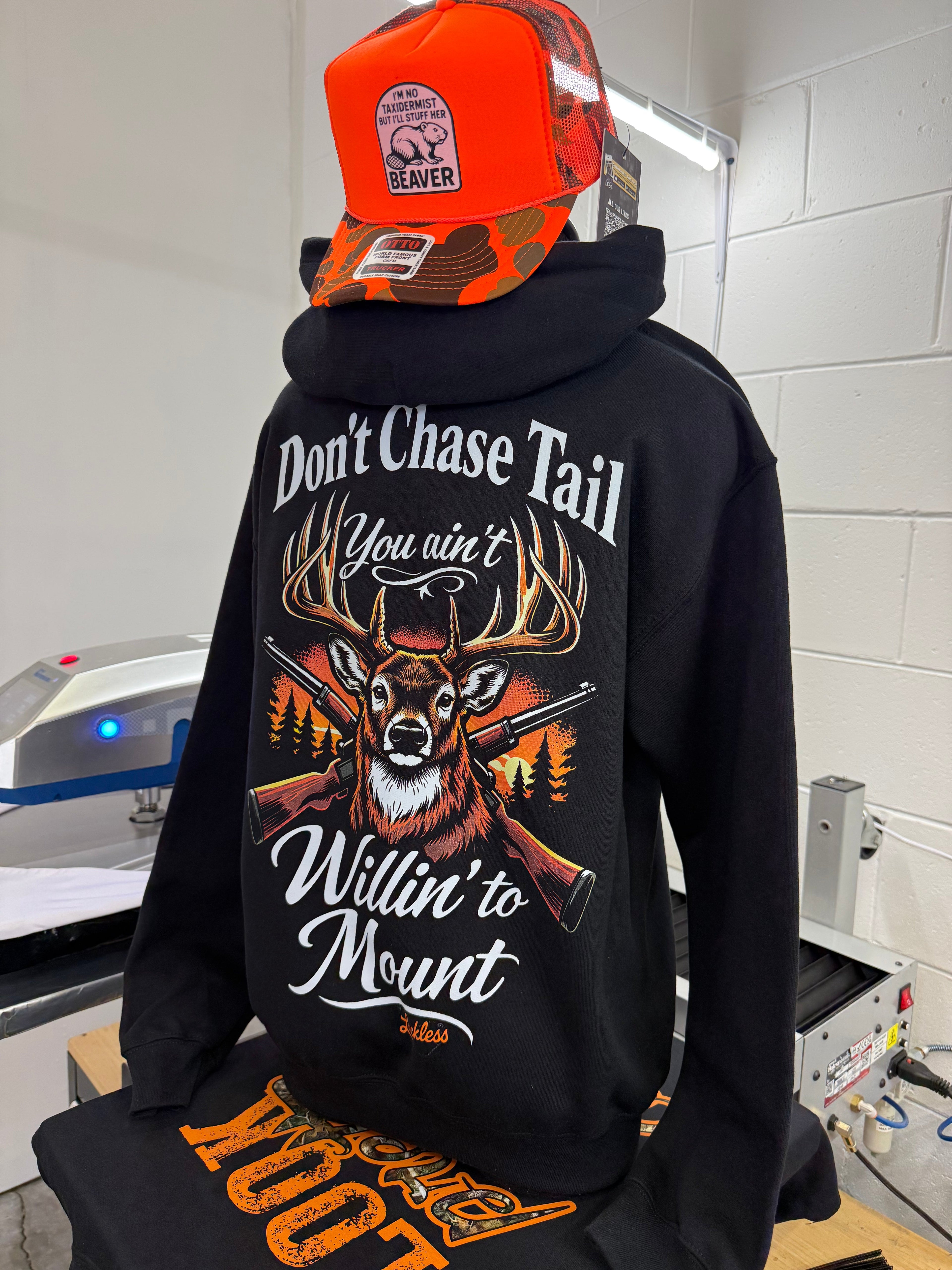Luckless Outfitters Don't Chase Tail Hoodie | Heavyweight Fleece | Unisex | SM–5XL