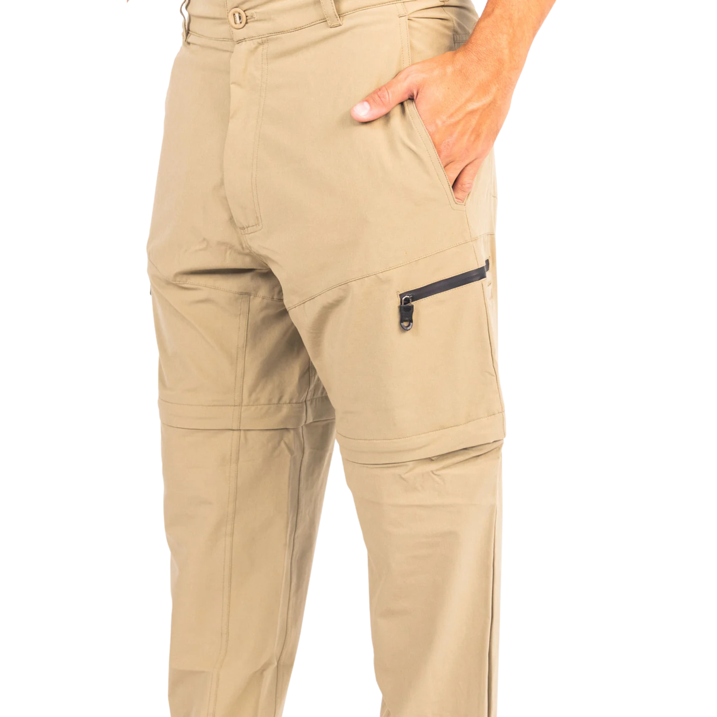 The Explorer – Waterproof Zip-Off Cargo Pants with IPX8 Dry Bag Pocket