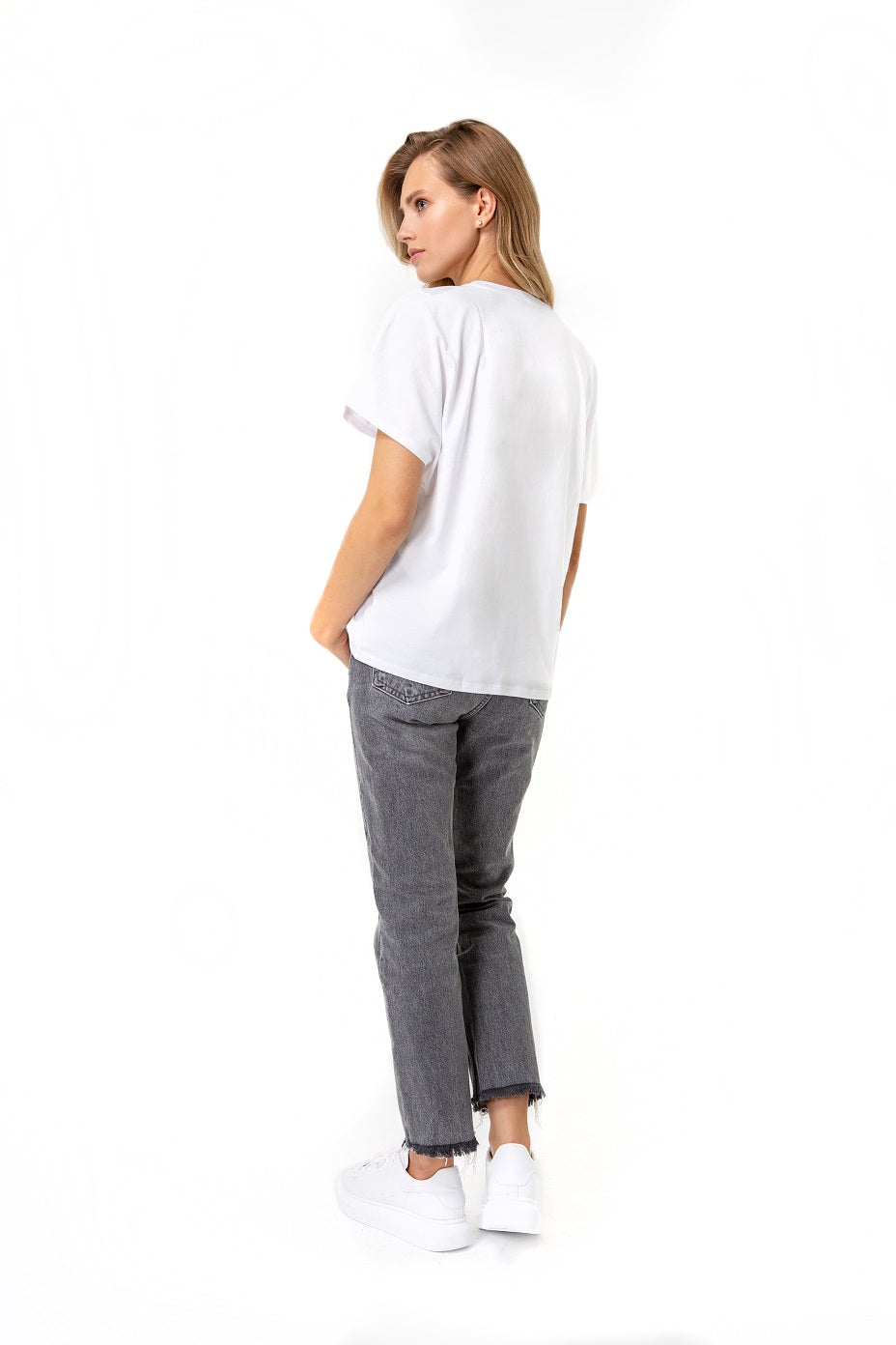 Oversize Umstands- & Still-T-Shirt – Reißverschlusszugang 100 % Baumwolle