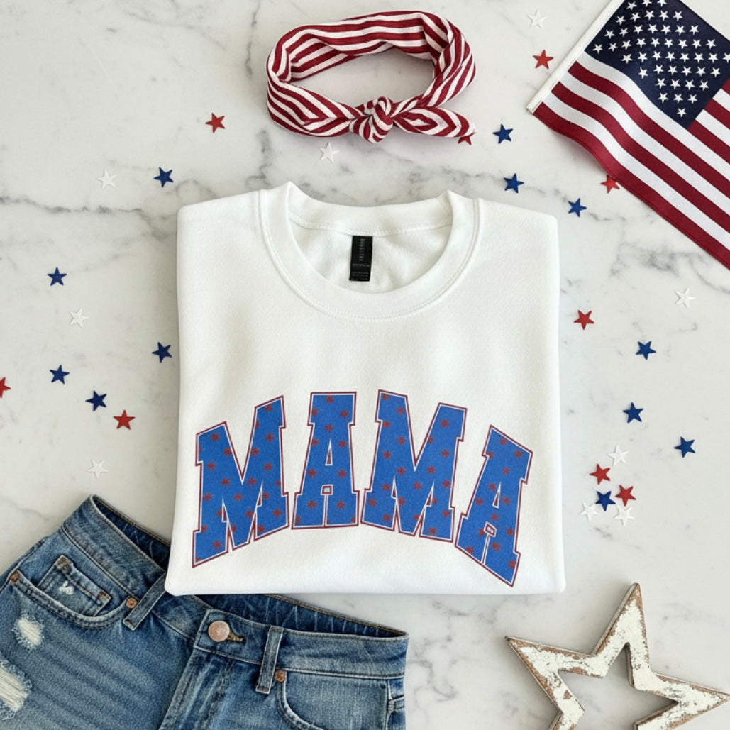 USA MAMA SWEATSHIRT - PUFFDRUCK