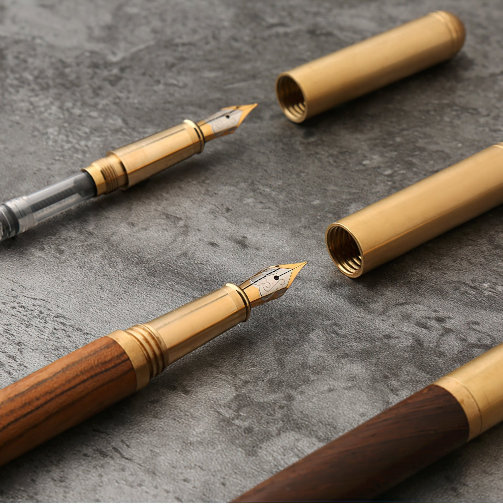 The Hemmingway | Handmade Wood & Brass Fountain Pen | WoodFountainPens