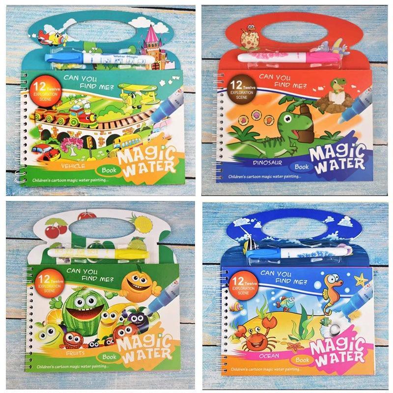 Reusable Magic Water Drawing Board for Kids – Montessori Coloring & Doodle Toy