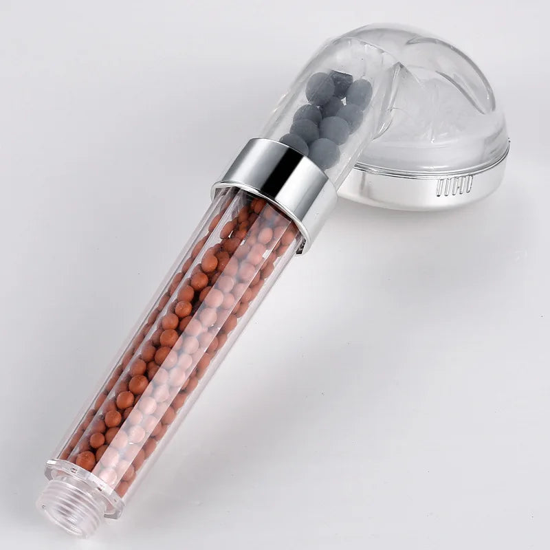 LED SPA Shower Head with Temperature Sensor | 3-Color LED, Water-Saving Filter