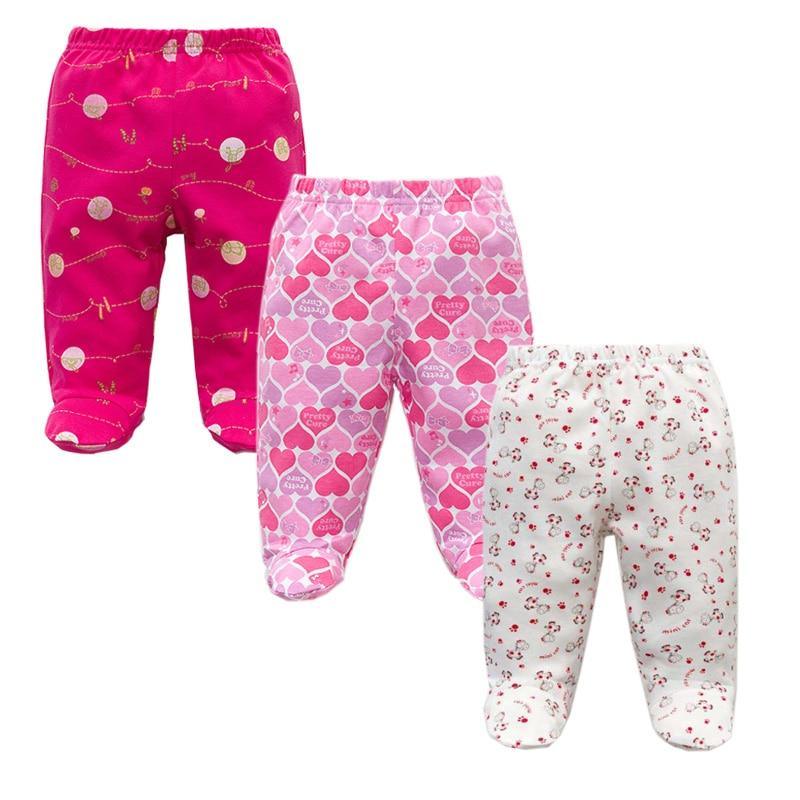 Baby Cotton Pants — Unisex, Elastic Waist | 3-Pack | 3M–12M | 21 Colors