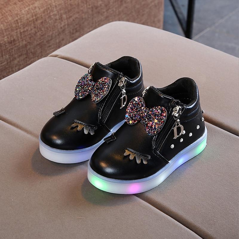 STEVVEX Kids' Light-Up Sneakers | Breathable Mesh, Easy-On Closure