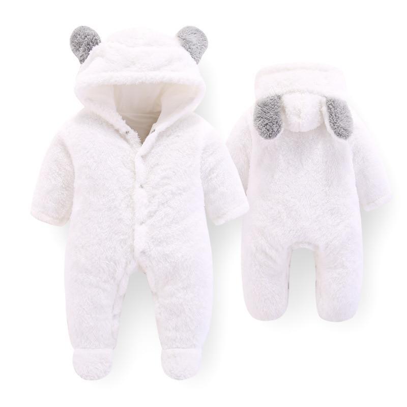 Baby-Fleece-Strampler mit umklappbaren Fäustel- und Bootie-Bündchen — Unisex, Ganzjährig | 0–2 Jahre