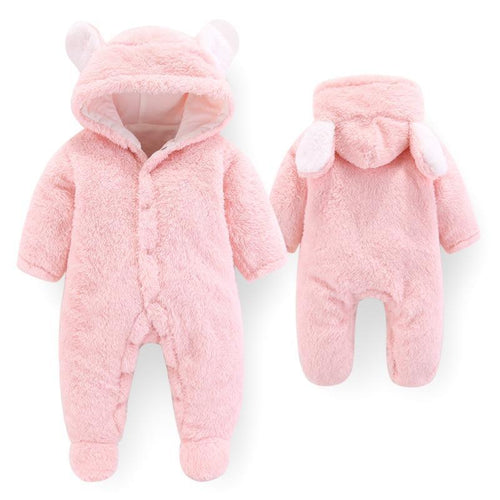 Baby-Fleece-Strampler mit umklappbaren Fäustel- und Bootie-Bündchen — Unisex, Ganzjährig | 0–2 Jahre