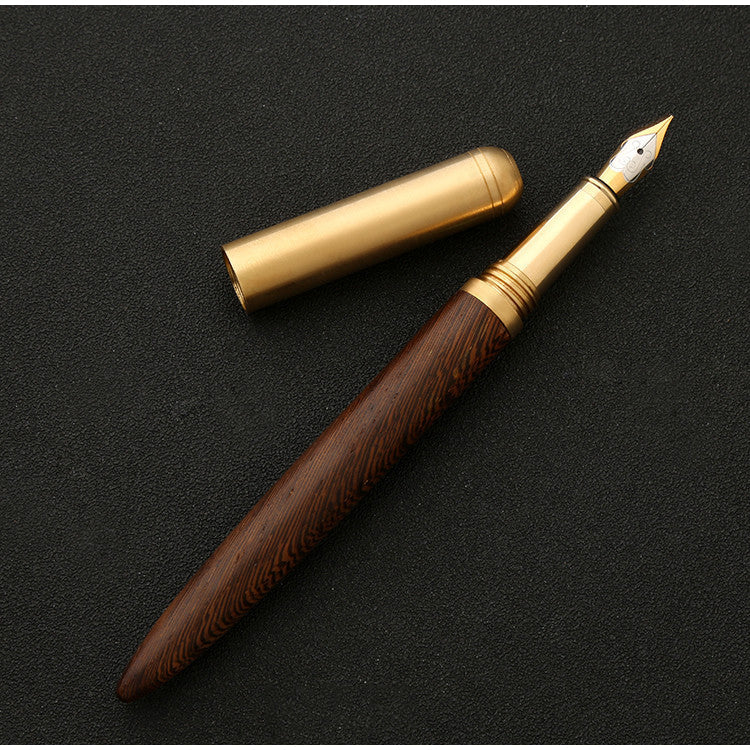 The Hemmingway | Handmade Wood & Brass Fountain Pen | WoodFountainPens