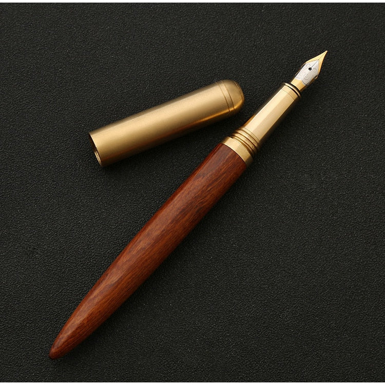 The Hemmingway | Handmade Wood & Brass Fountain Pen | WoodFountainPens