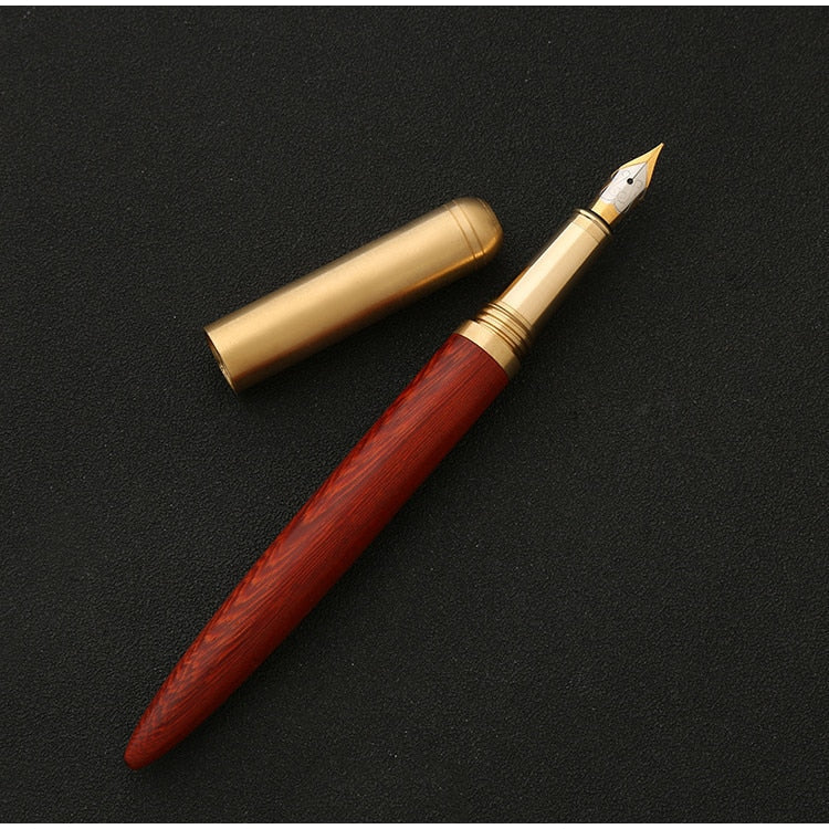 The Hemmingway | Handmade Wood & Brass Fountain Pen | WoodFountainPens