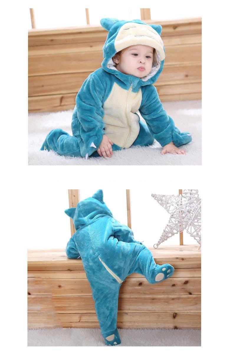Baby Snorlax Halloween Costume | Cozy Pokémon Zipper Jumpsuit for Infants & Toddlers