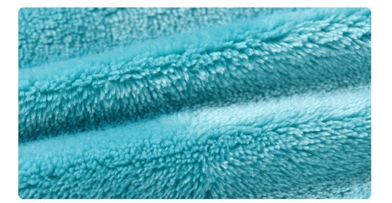 Close-up of a blue textured towel