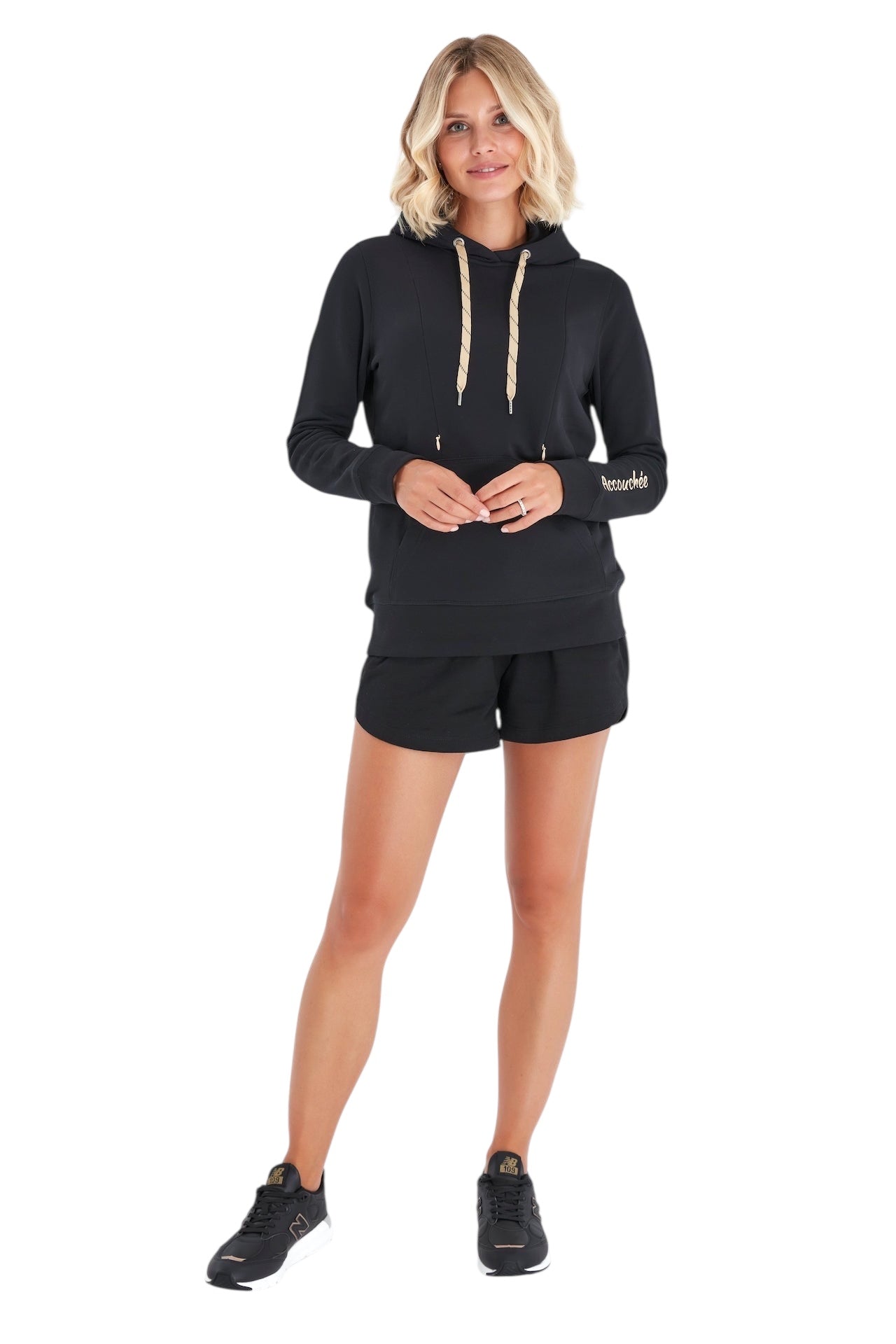 Schwangerschafts- & Still-Hoodie – Baumwoll-Sweatshirt mit doppeltem Reißverschluss für Schwangerschaft und Stillzeit