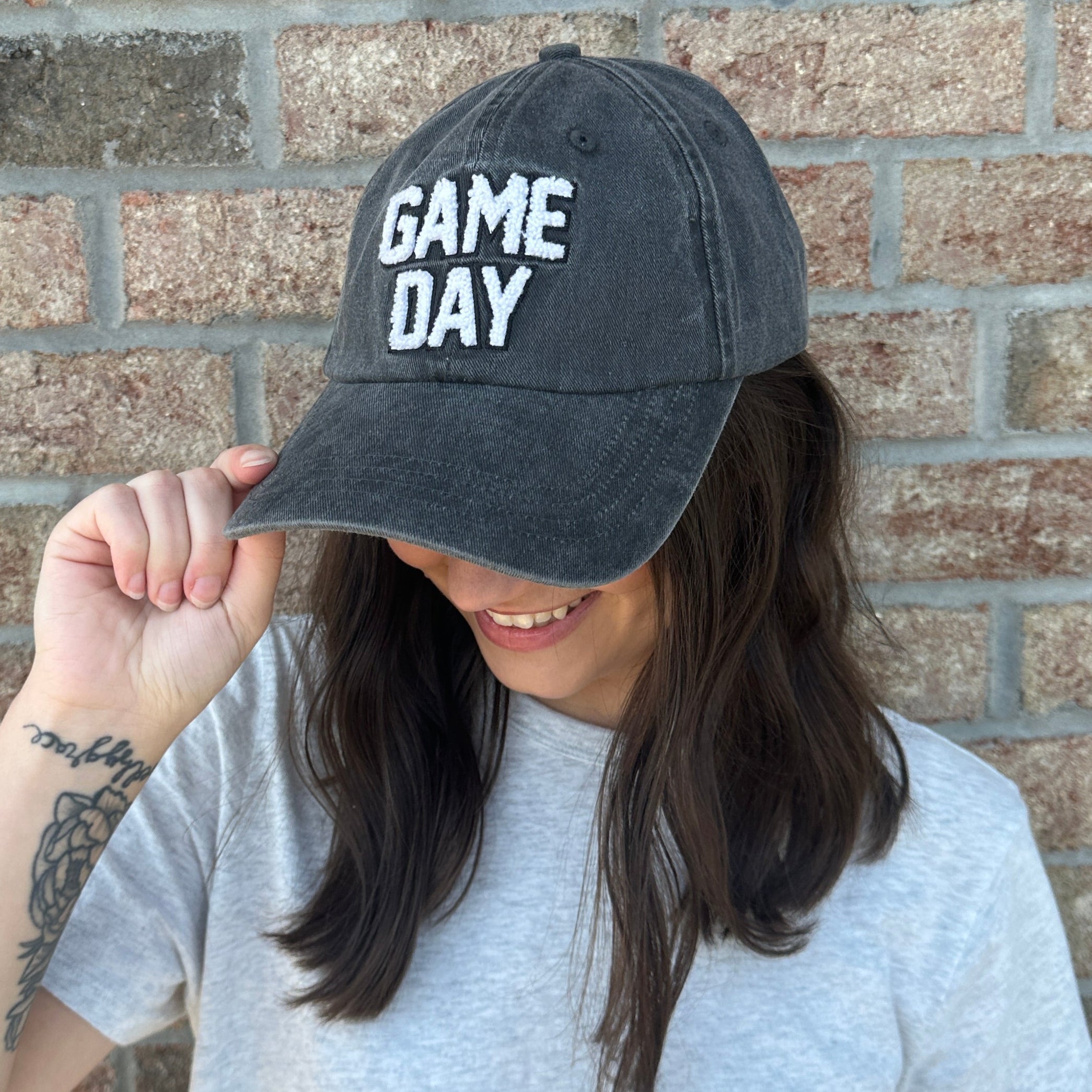Game Day Chenille Patch Hat | 3D Embroidered Baseball Cap