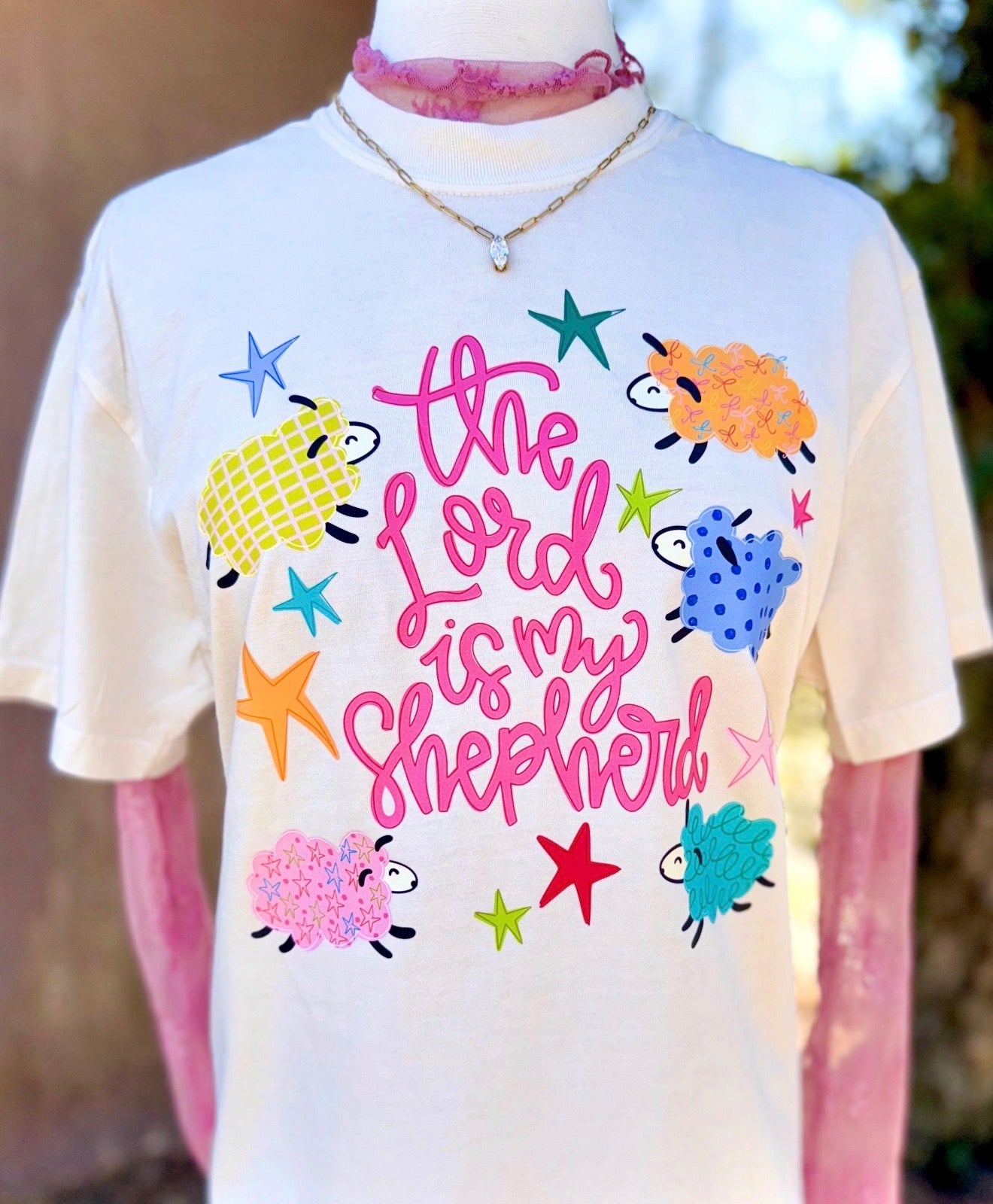 The Lord Is My Shepherd Tee – Comfort Colors Faith-Inspired Graphic T-Shirt