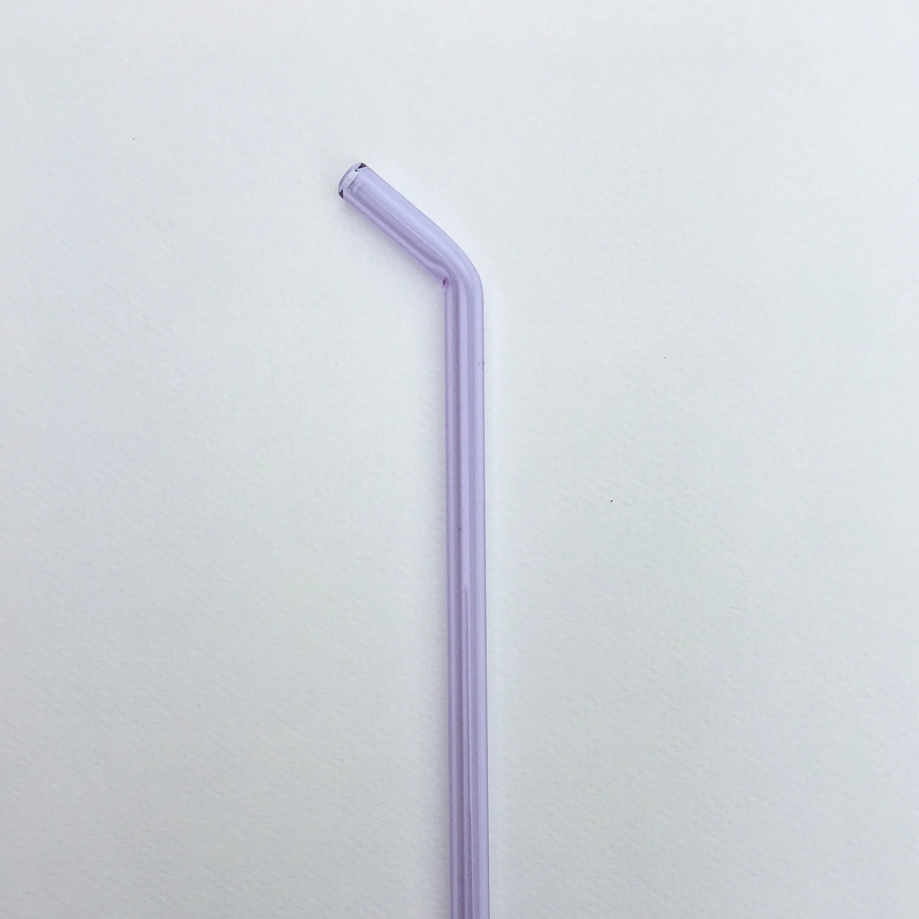 8" Reusable Glass Straw – Borosilicate | Straight or Bent | 15 Colors
