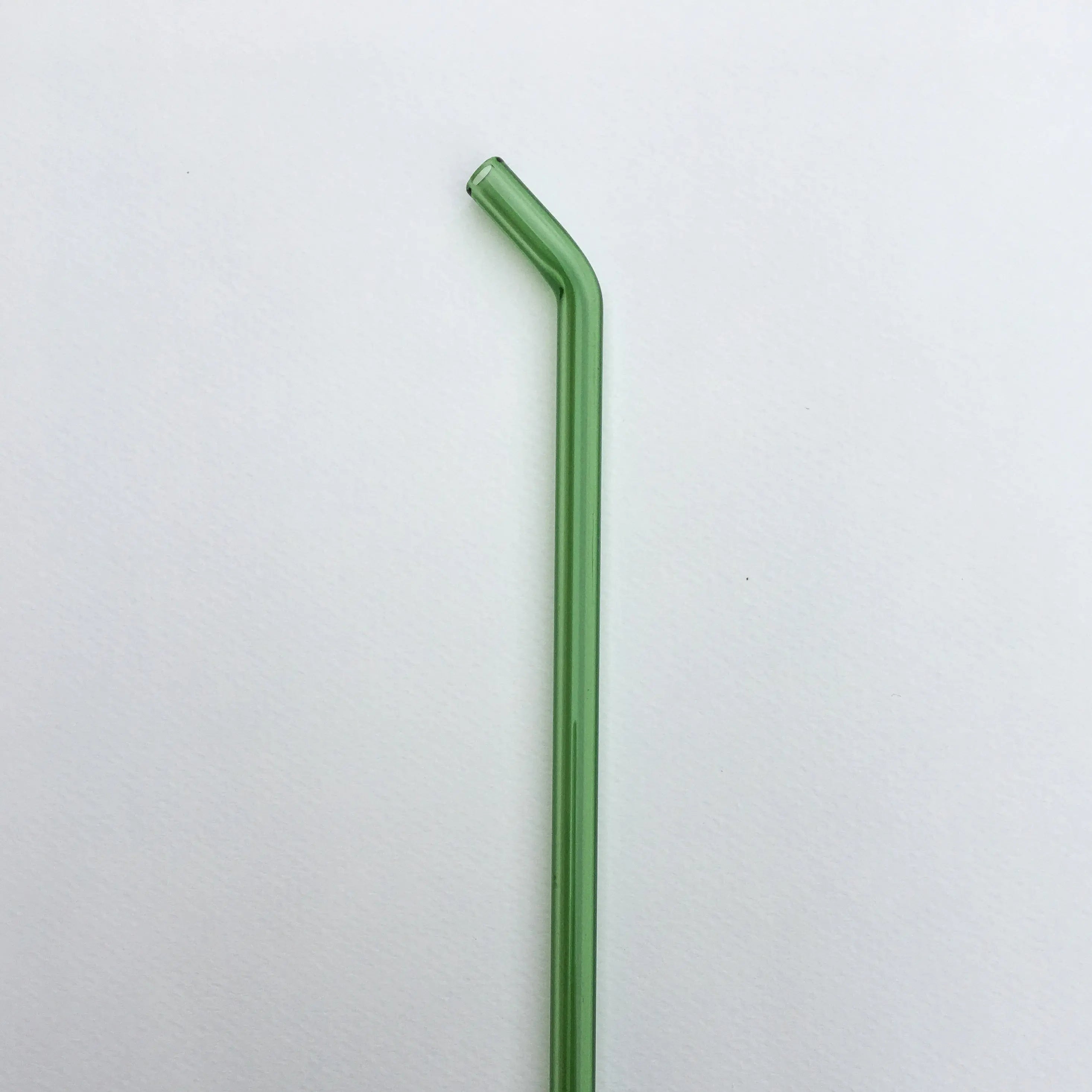 8" wiederverwendbarer Glasstrohhalm – Borosilikat | Gerade oder gebogen | 15 Farben
