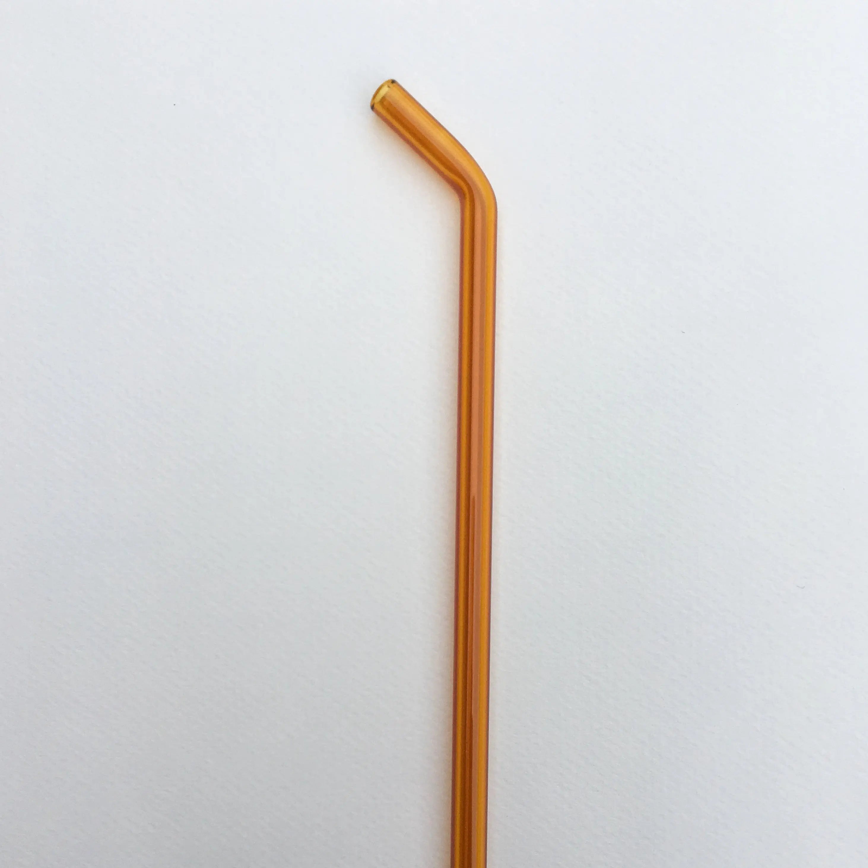 8" wiederverwendbarer Glasstrohhalm – Borosilikat | Gerade oder gebogen | 15 Farben
