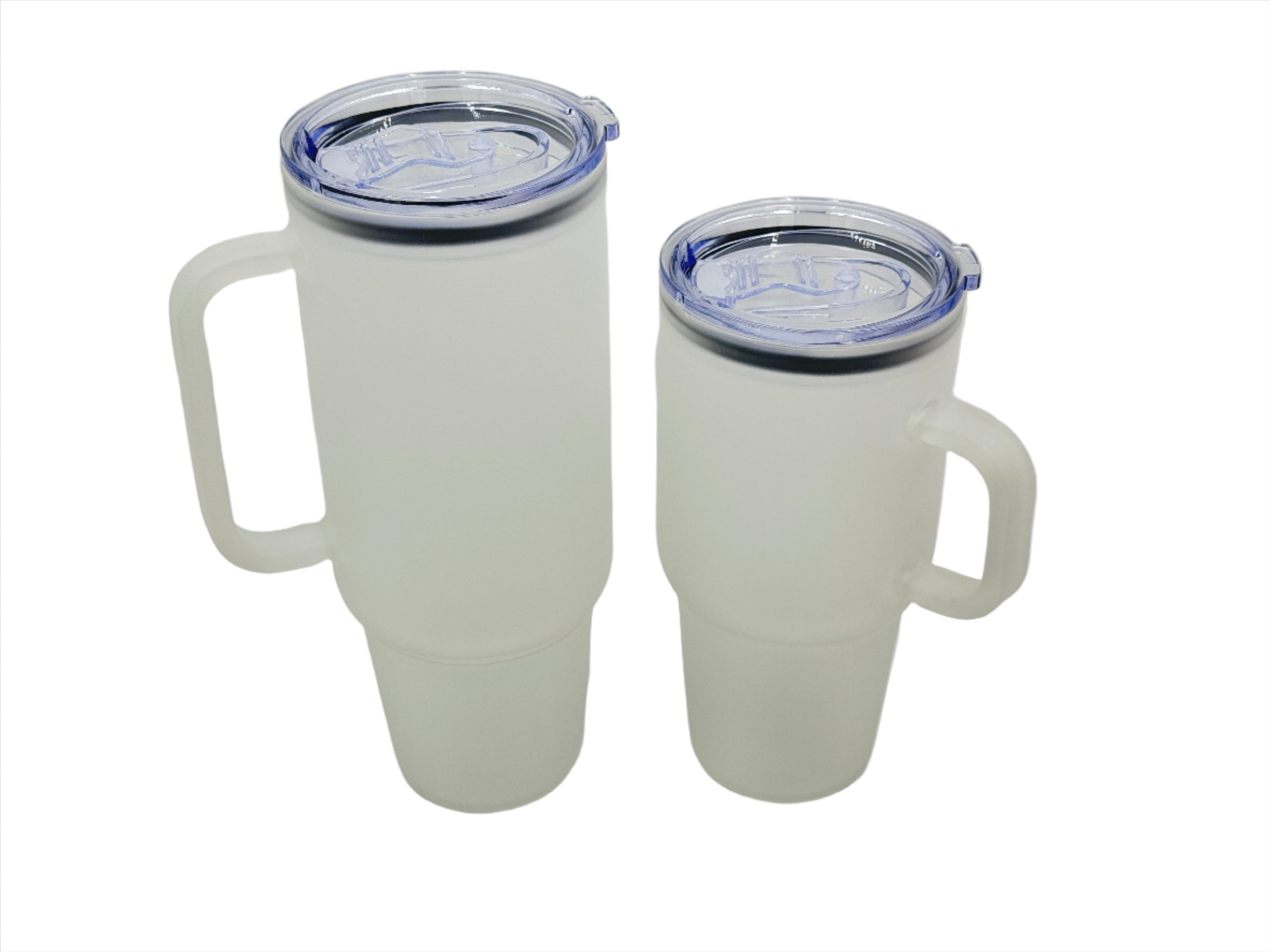 Sublimations-Glastrinkbecher – 32oz oder 40oz | Transparent oder Matt | Bambus- oder Plastikdeckel