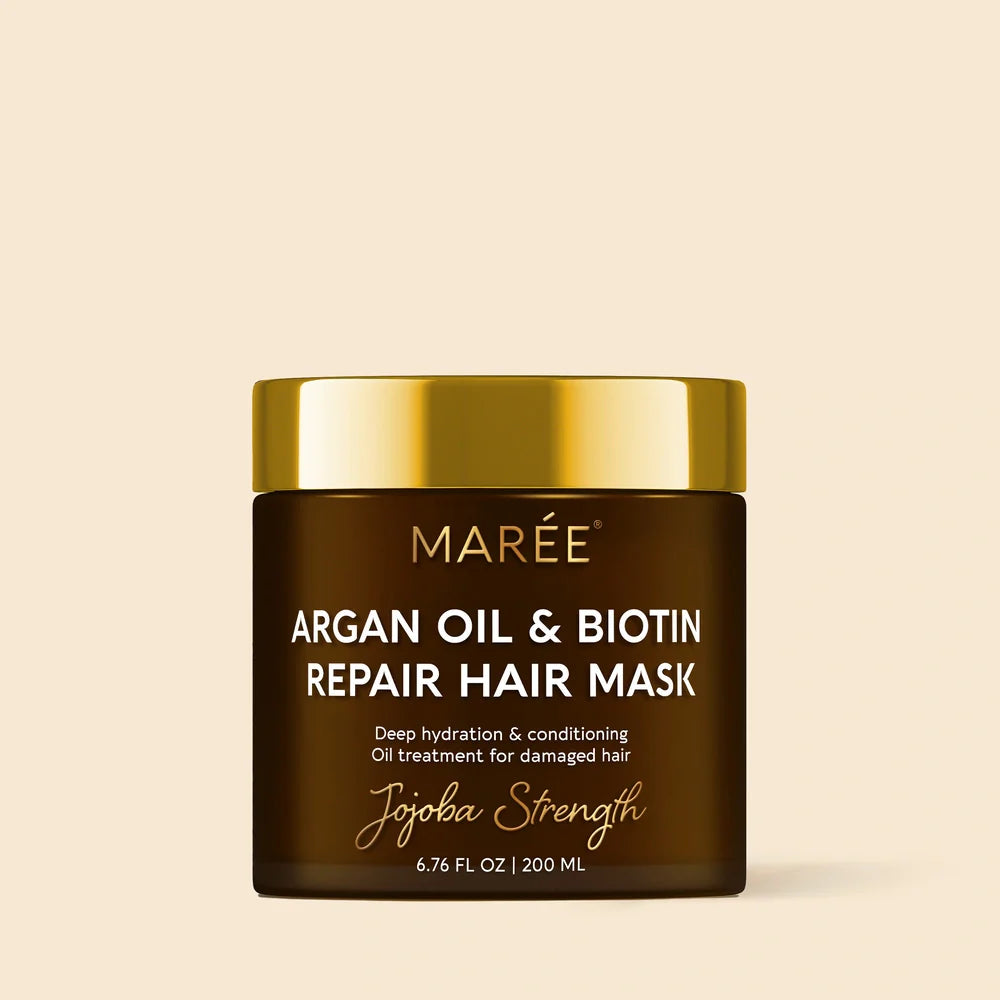 Marée® Argan Oil & Biotin Hair Repair Mask | Frizz Control & Strength
