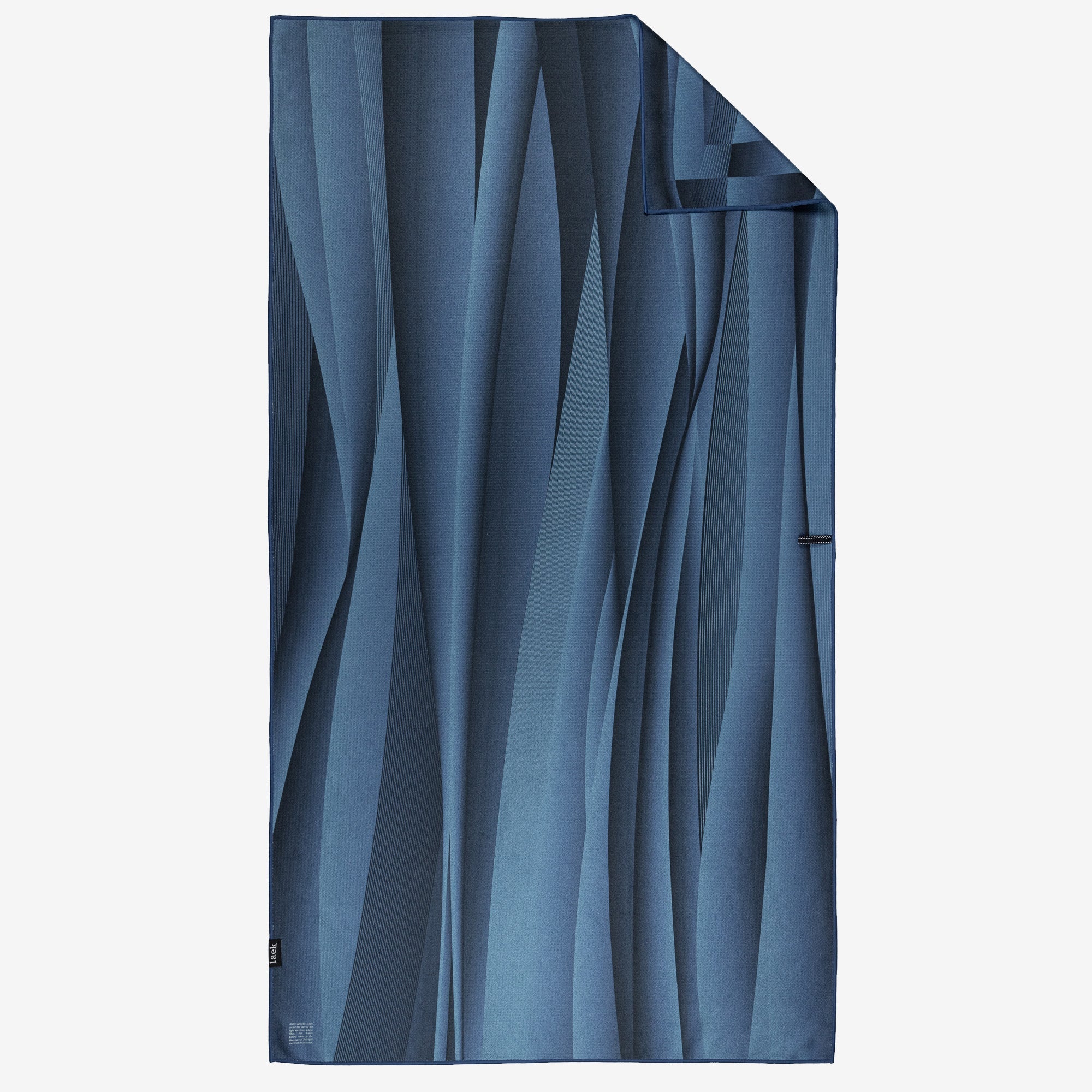 Oversized Microfiber Beach Towel – Sand-Free, Fast-Drying Waffle Texture, Deep Blue Ocean Design