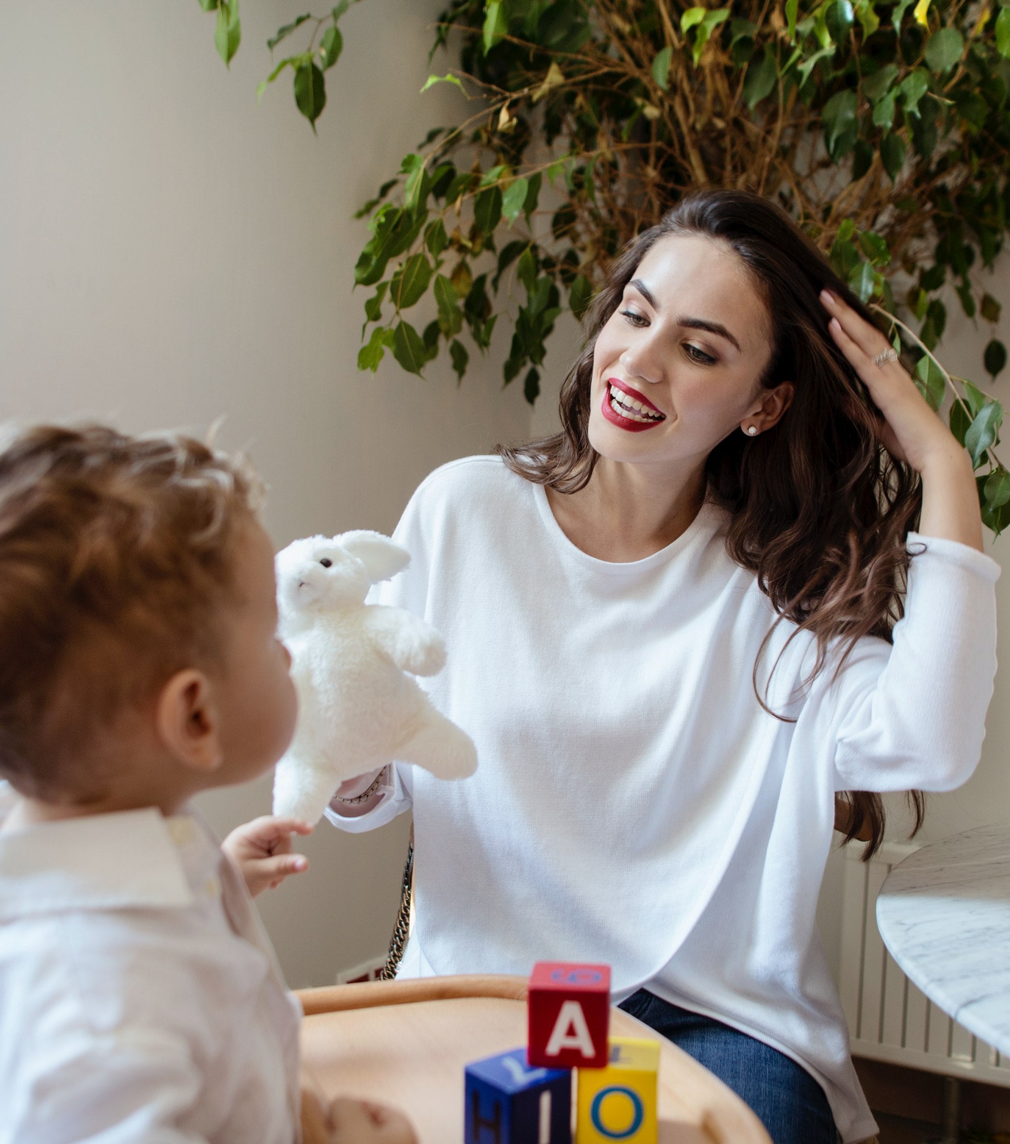 Maternity & Nursing Crossover Knit Top – 100% Cotton