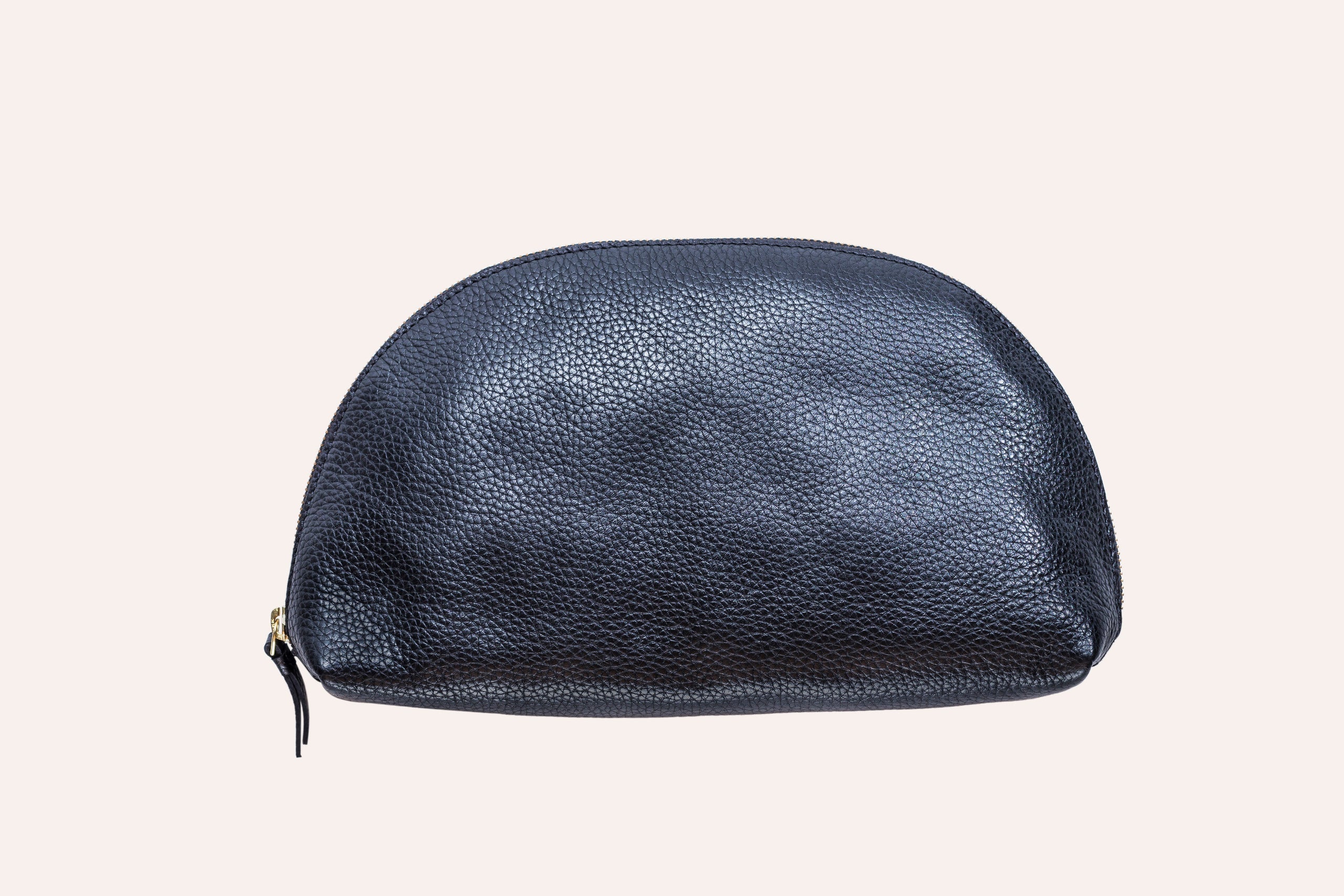 Large Genuine Pebble Leather Travel Bag – Toiletry & Cosmetic Case