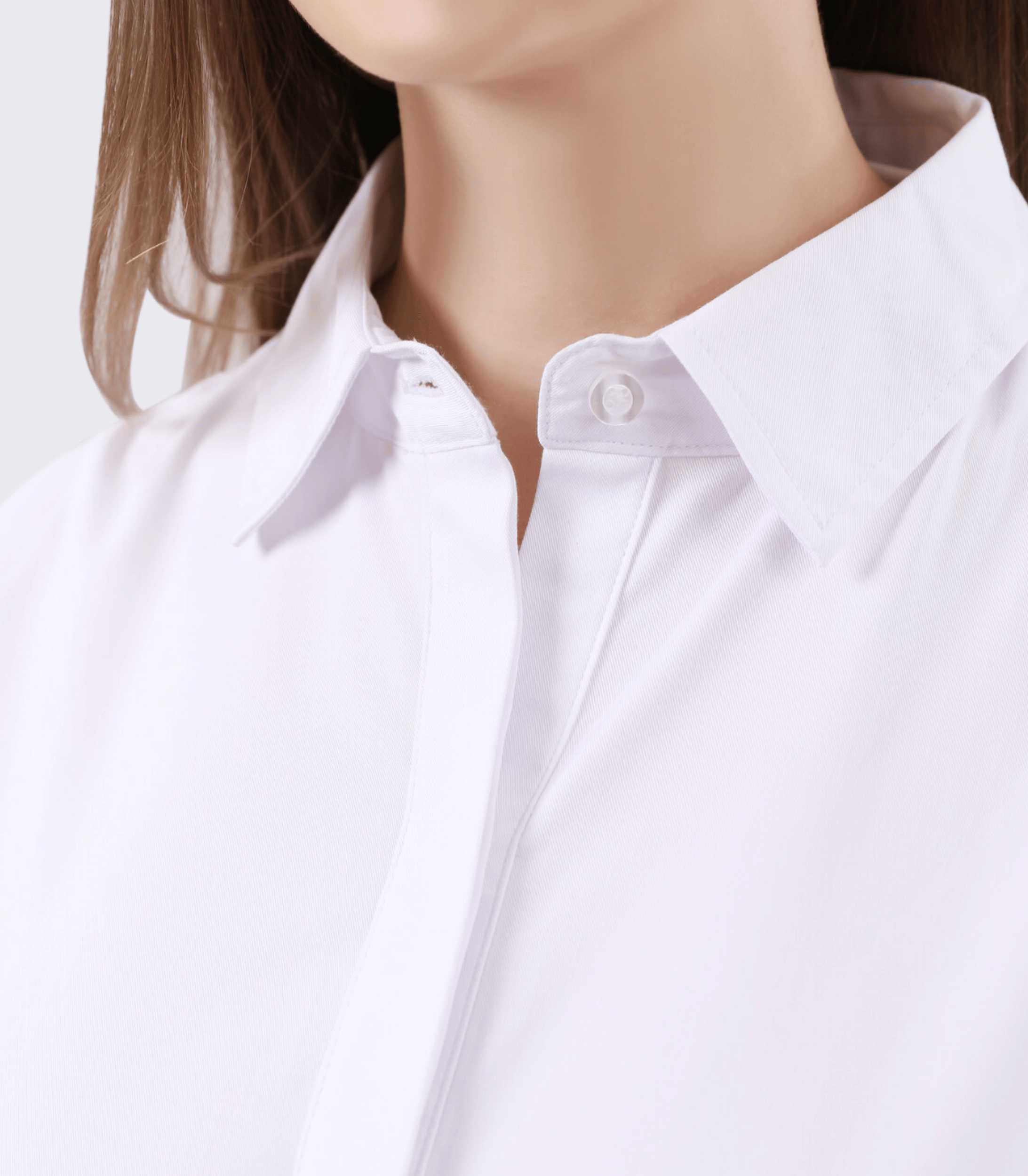 Maternity Button-Down Blouse – Organic Bamboo Long Sleeve