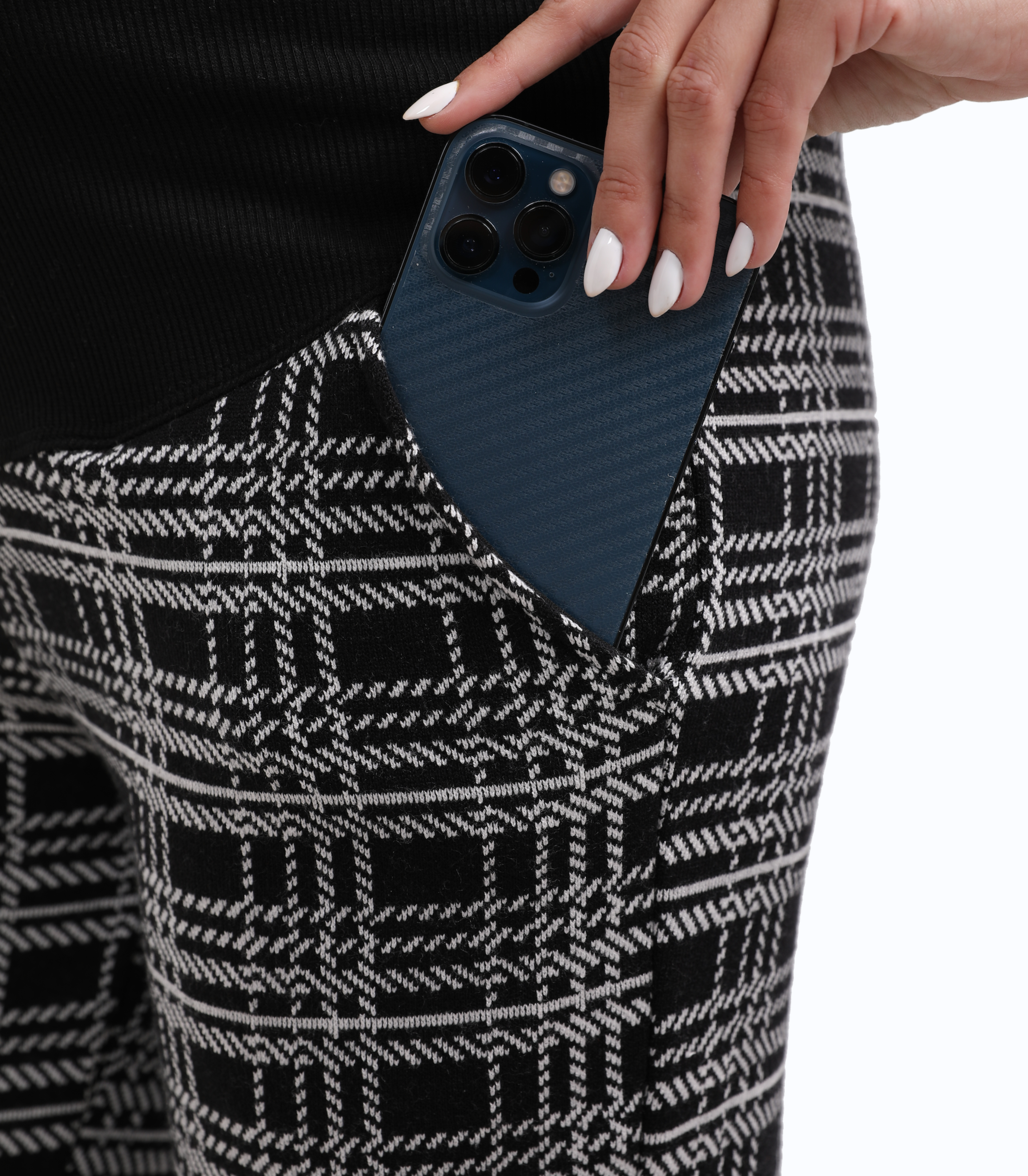 Umstands-Hosen – Über-den-Bauch, normale Passform mit Taschen