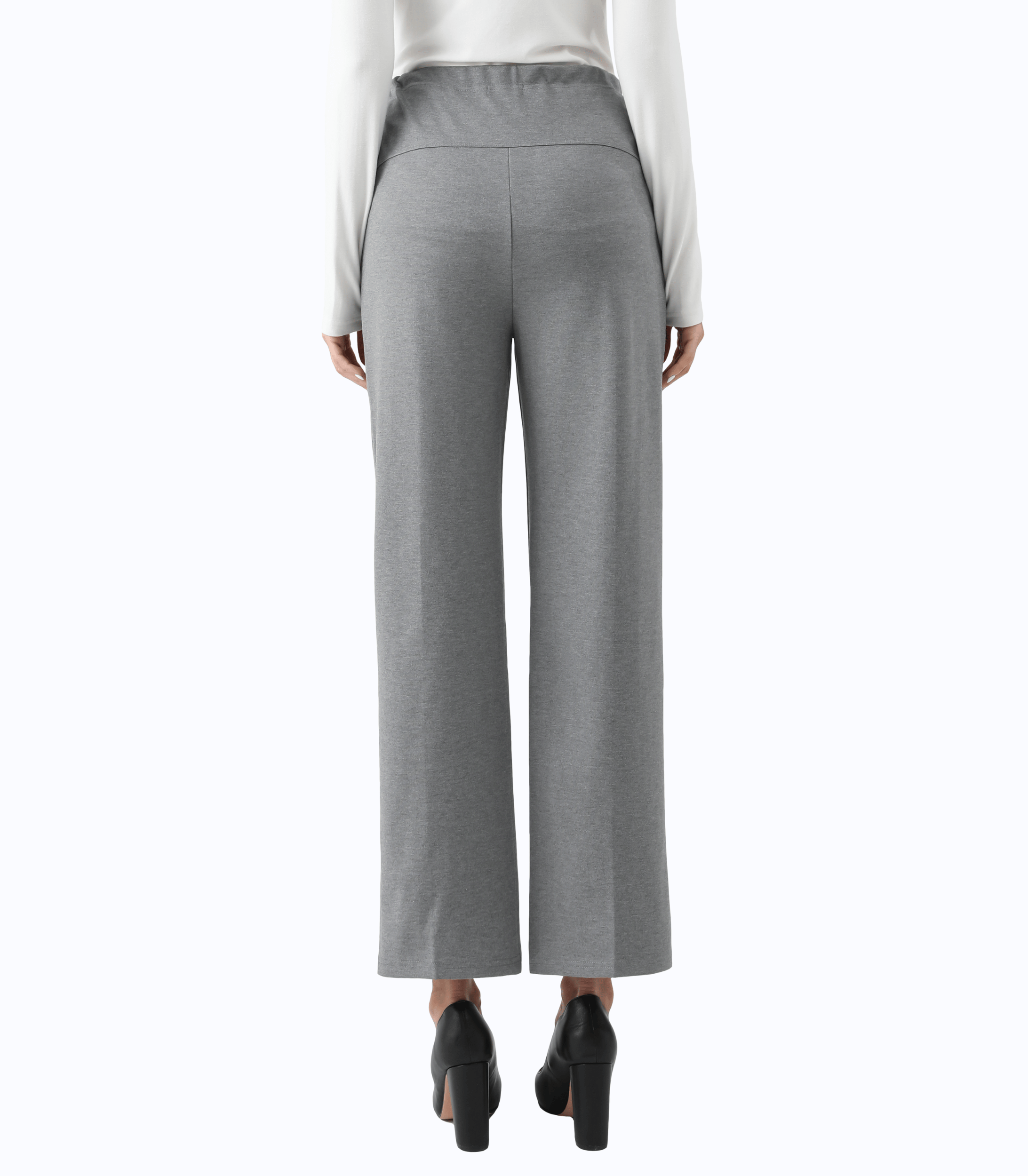 Umstands-Hose mit weitem Bein – knöchellange Überbauchhose