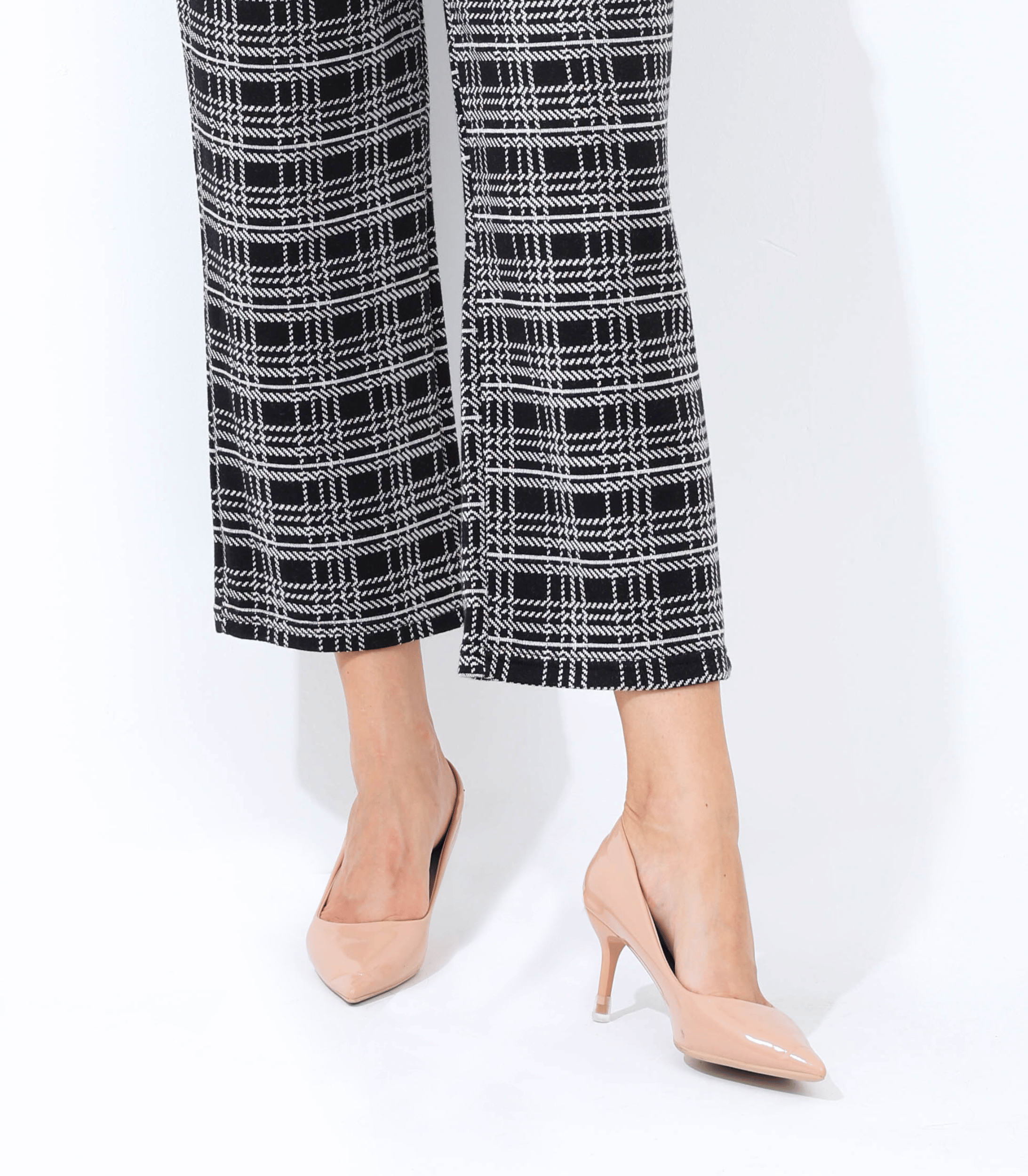 Umstands-Hose mit weitem Bein – knöchellange Überbauchhose