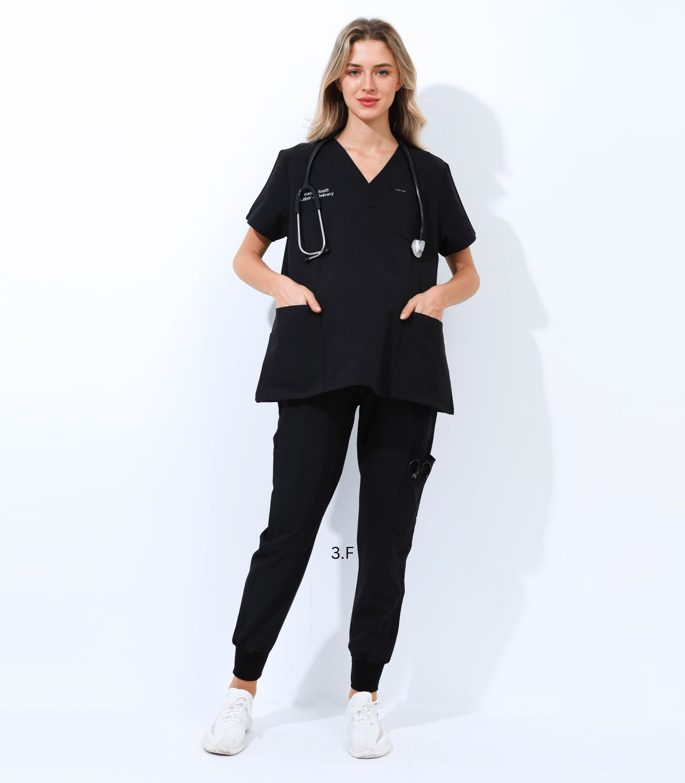 Maternity Scrubs Set – Stretchy Breathable Pregnancy Uniform