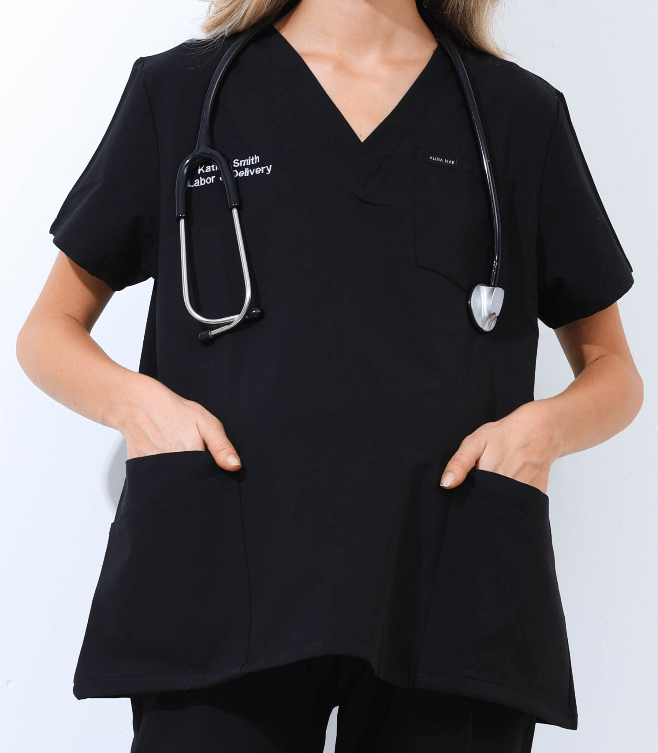 Maternity Scrubs Set – Stretchy Breathable Pregnancy Uniform