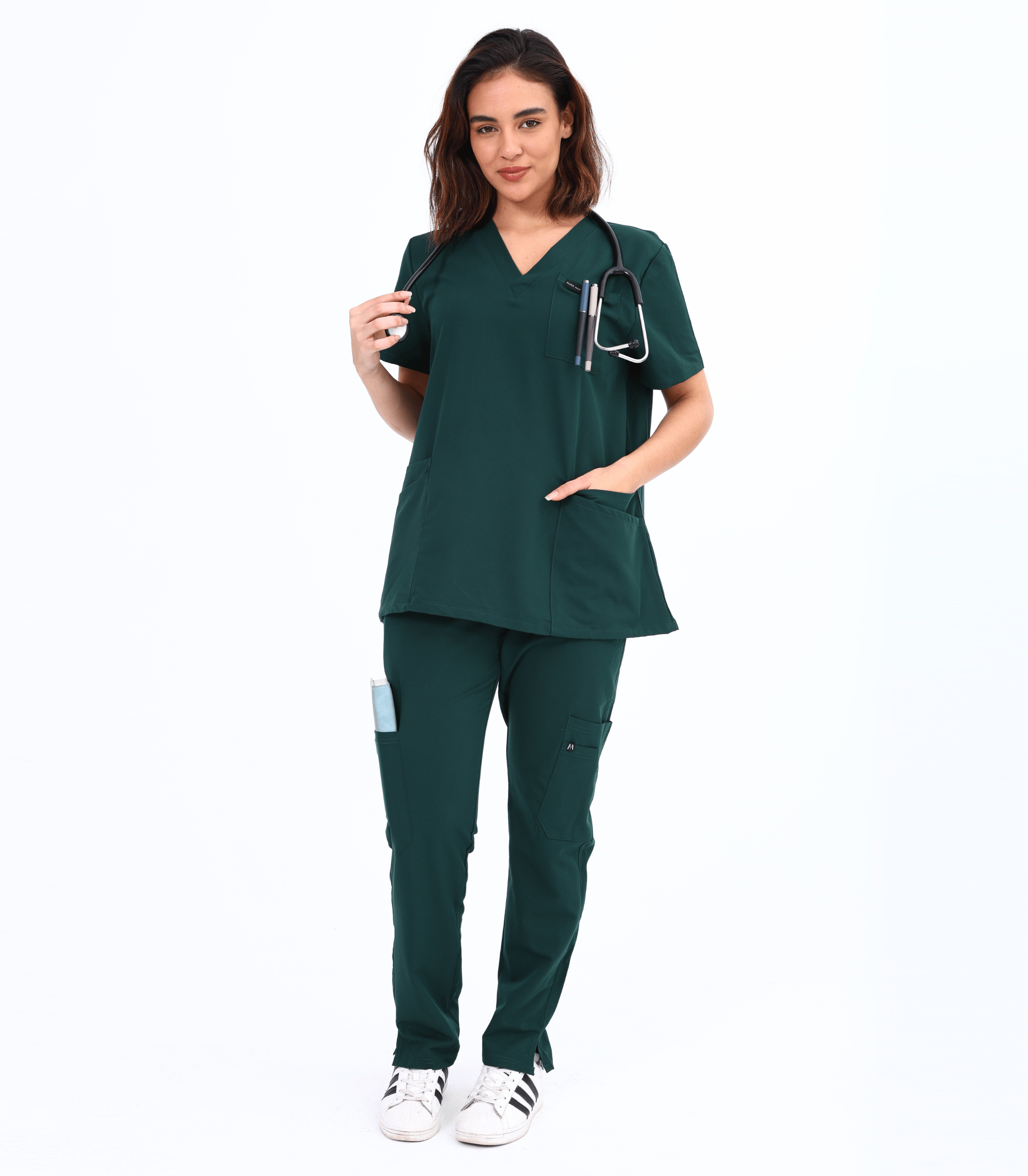 Maternity Scrubs Set – Stretchy Breathable Pregnancy Uniform