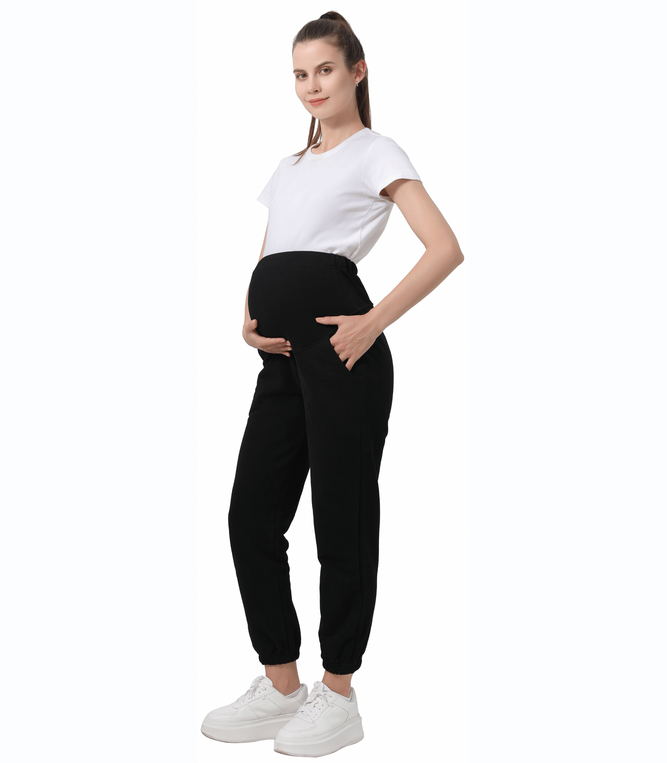 Maternity Sweatpants – Over-the-Bump Relaxed Fit
