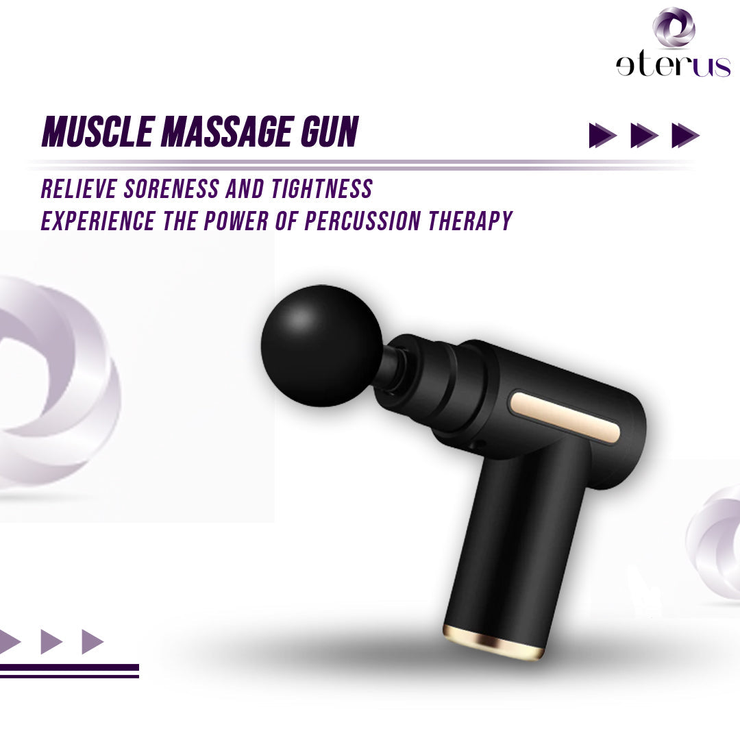 Muscle Massage Gun | Deep Percussion Therapy | 4 Heads & 6 Speed Settings