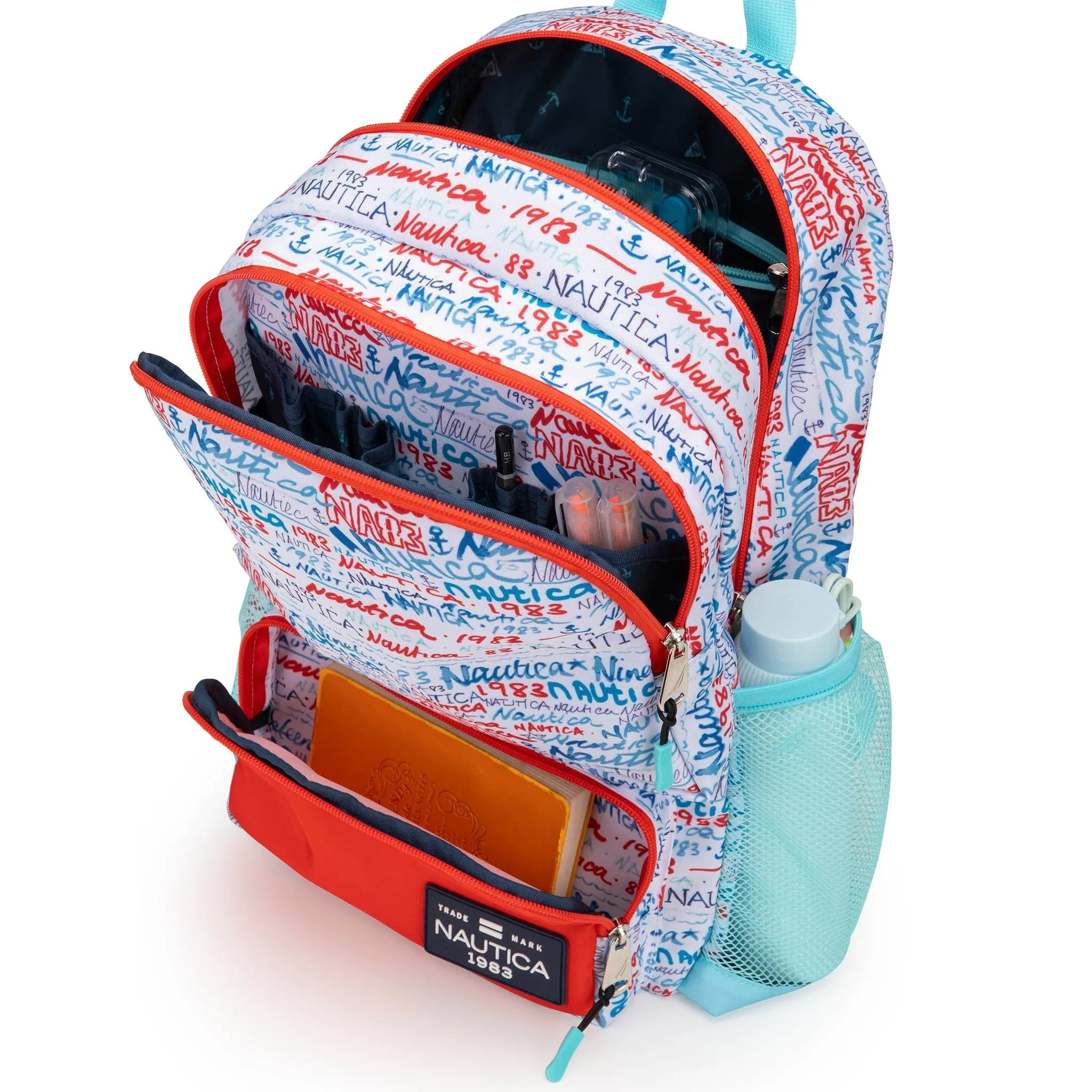 Nautica Graffiti Kids Backpack – 16" School Bag with Laptop Slot