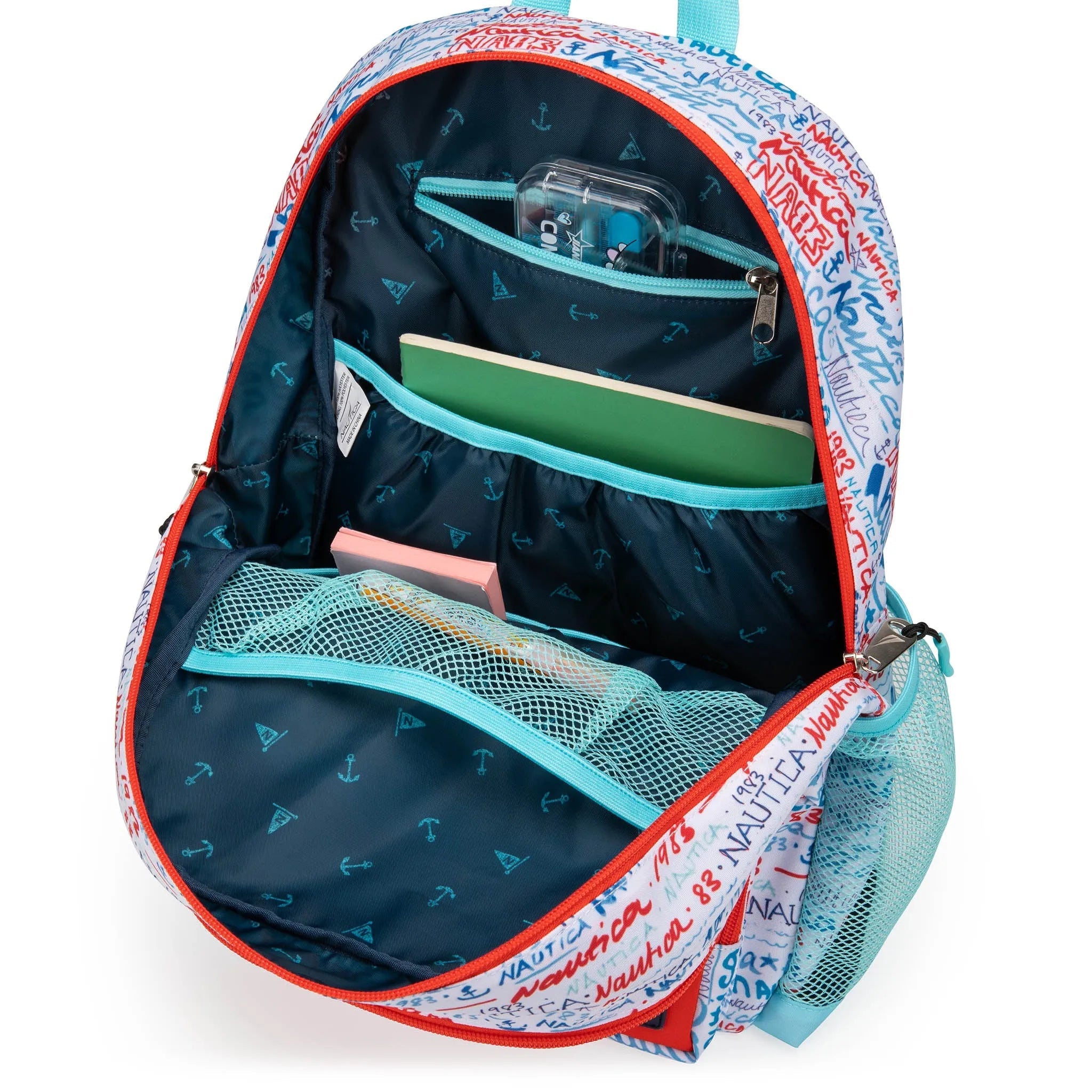 Nautica Graffiti Kids Backpack – 16" School Bag with Laptop Slot