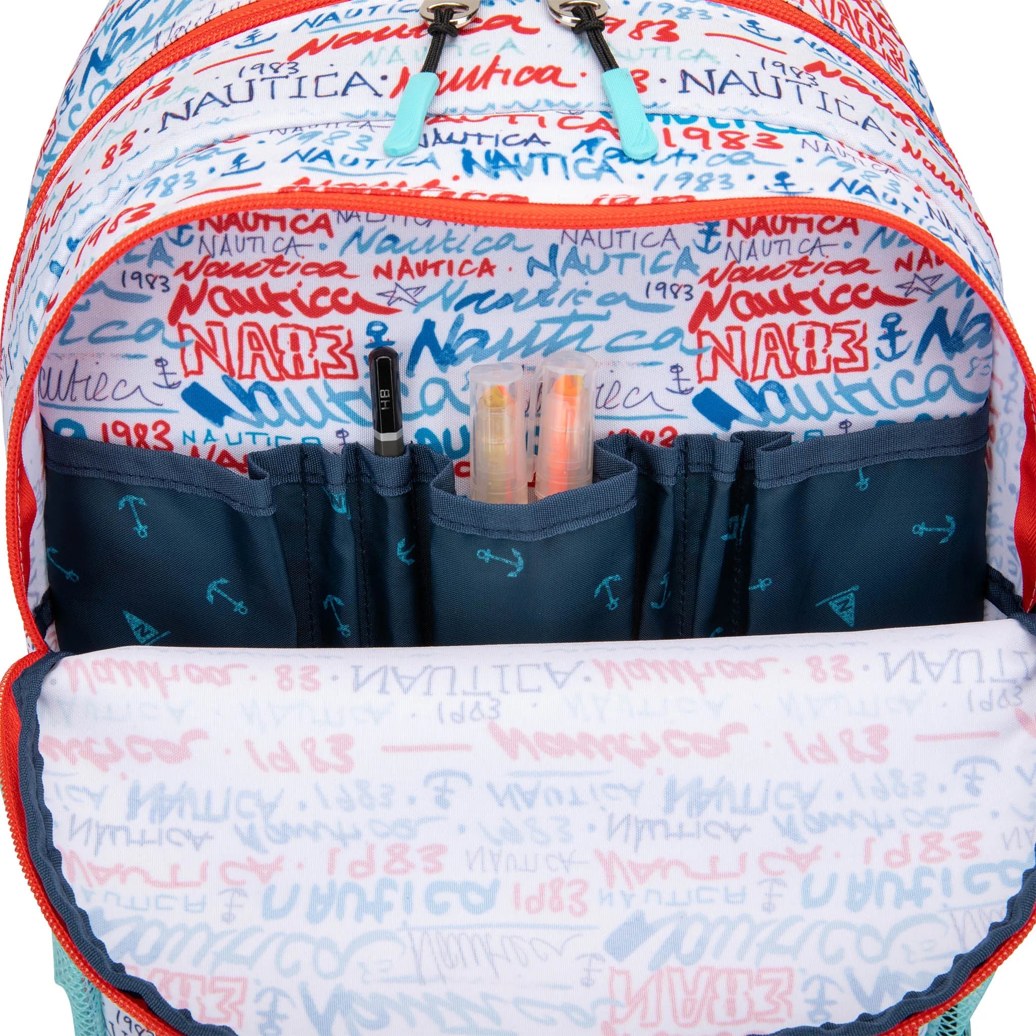 Nautica Graffiti Kids Backpack – 16" School Bag with Laptop Slot