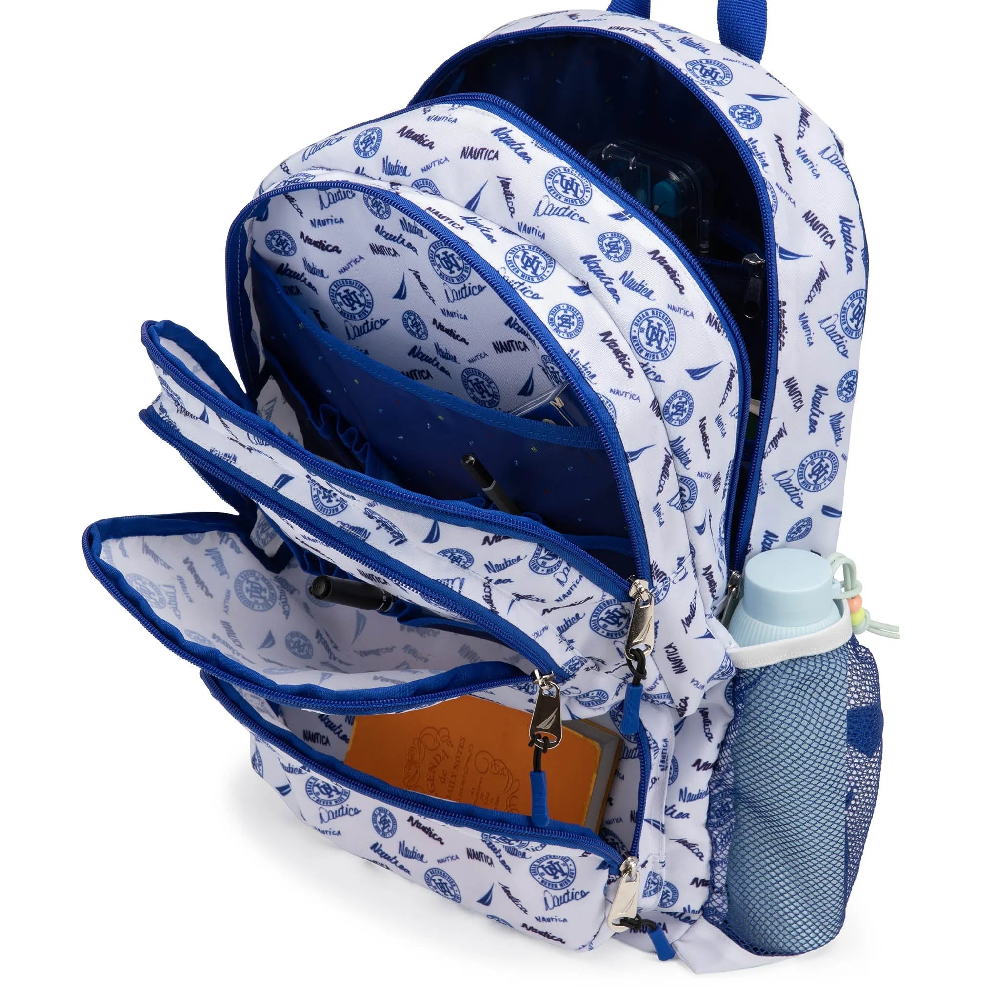 Nautica Varsity Kids Backpack – 17" School Bag with Laptop Slot