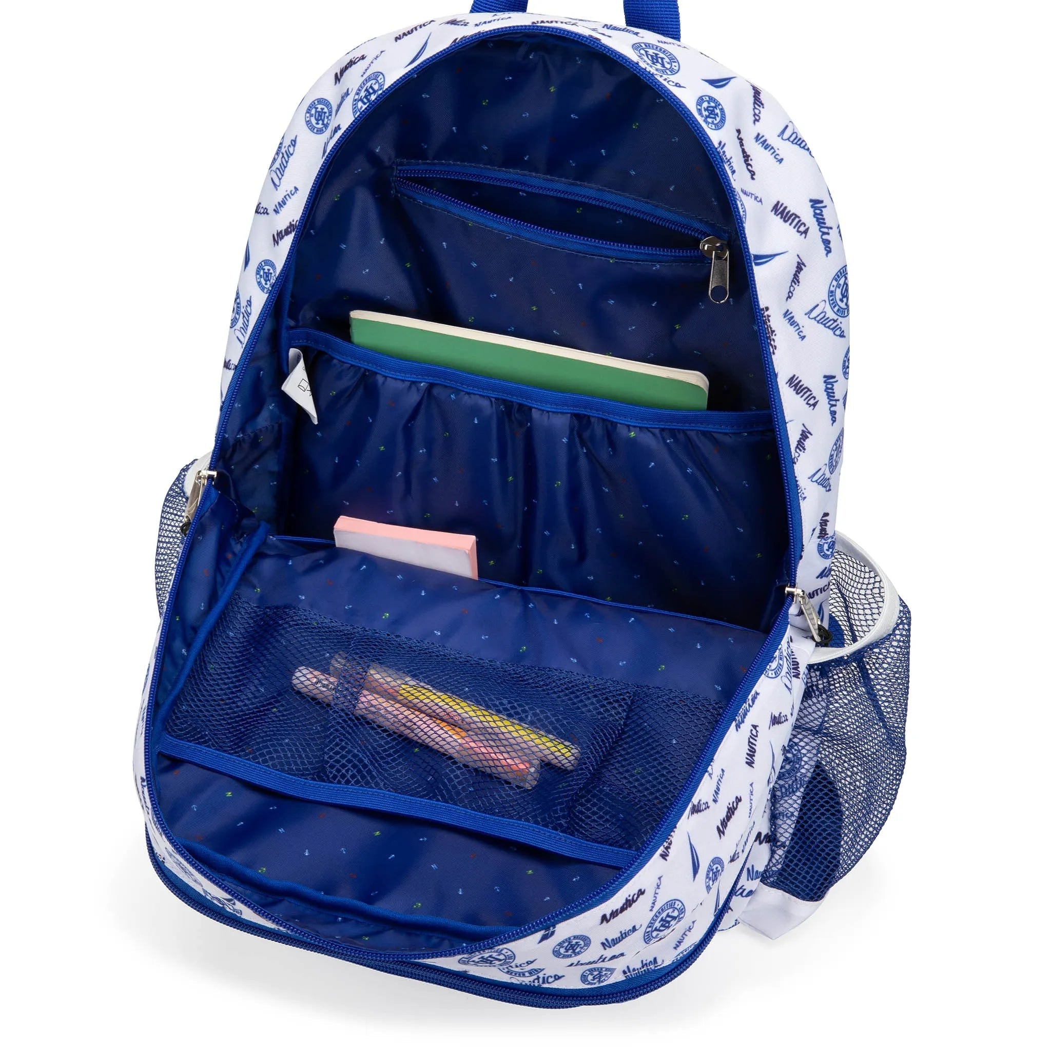 Nautica Varsity Kids Backpack – 17" School Bag with Laptop Slot