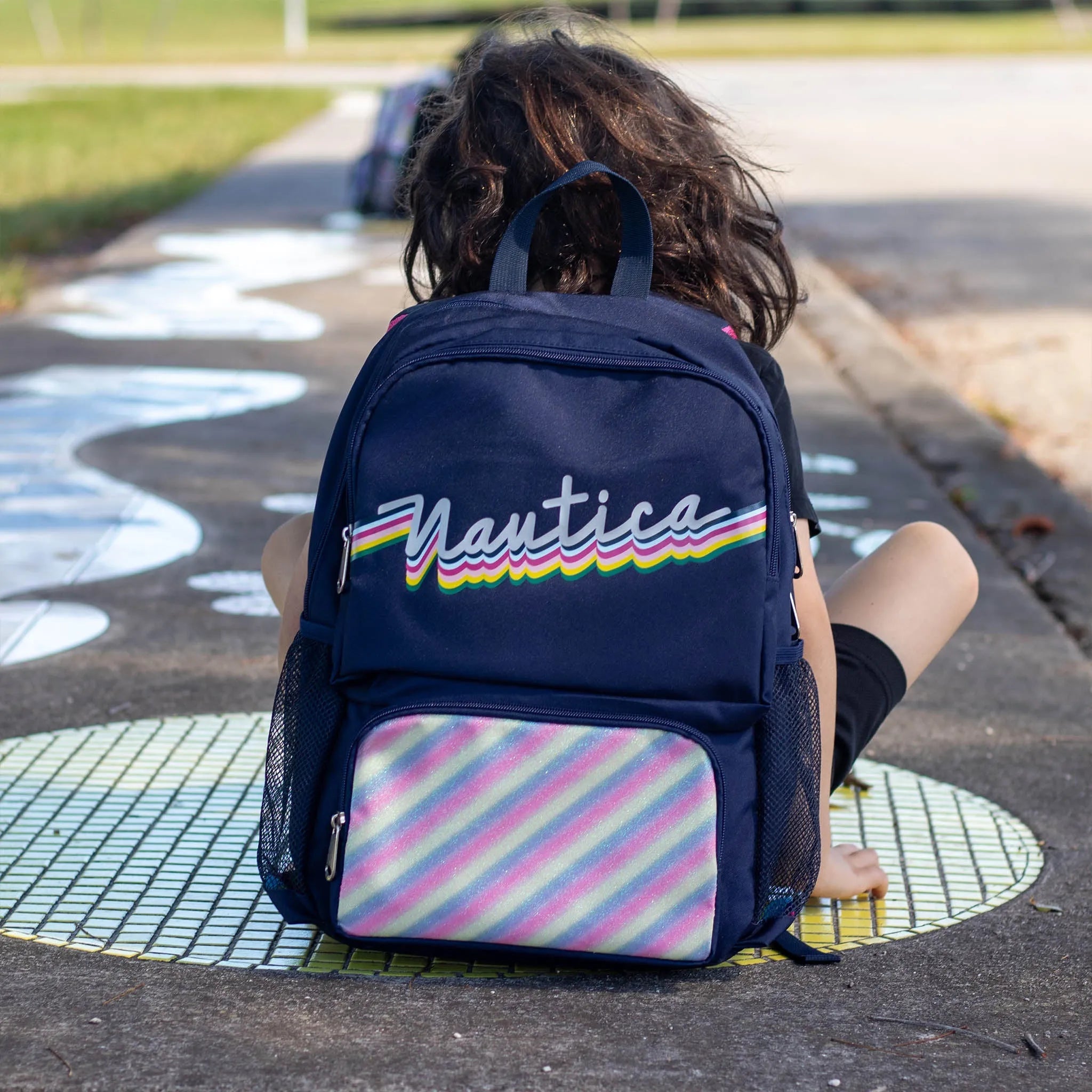 Nautica Varsity Kids Backpack – 17" School Bag with Laptop Slot
