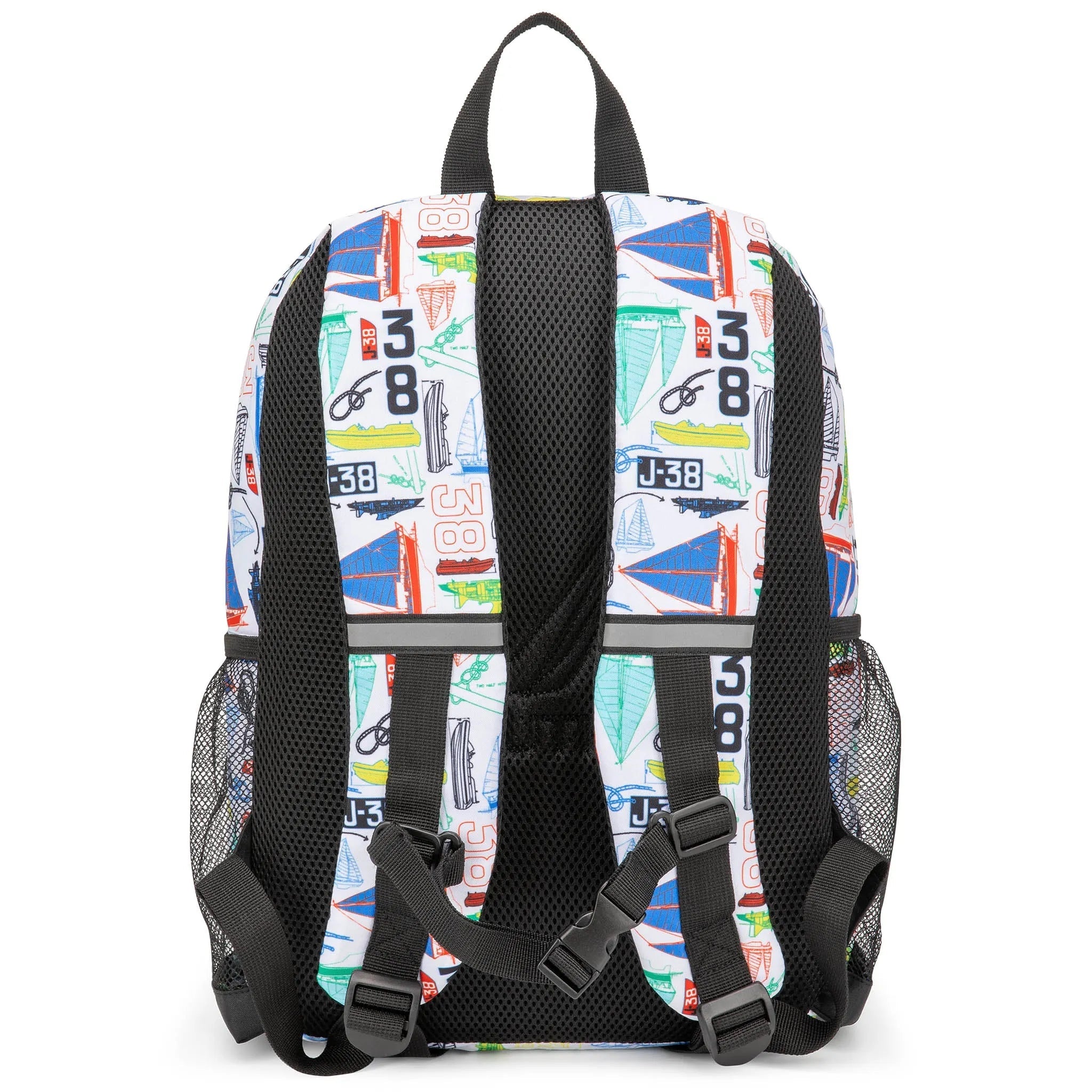 Nautica Sailboats Kids Backpack – 16" School Bag with Laptop Slot