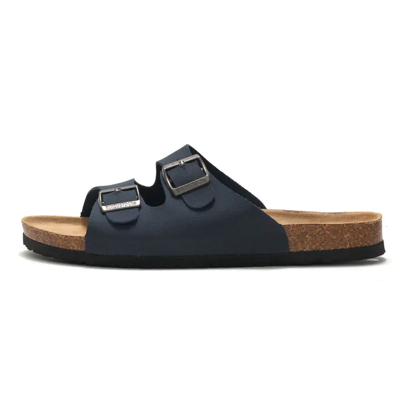 Men's & Women's Cork-Style Beach Sandals – Lightweight PU Slip-On | Sizes 35–45