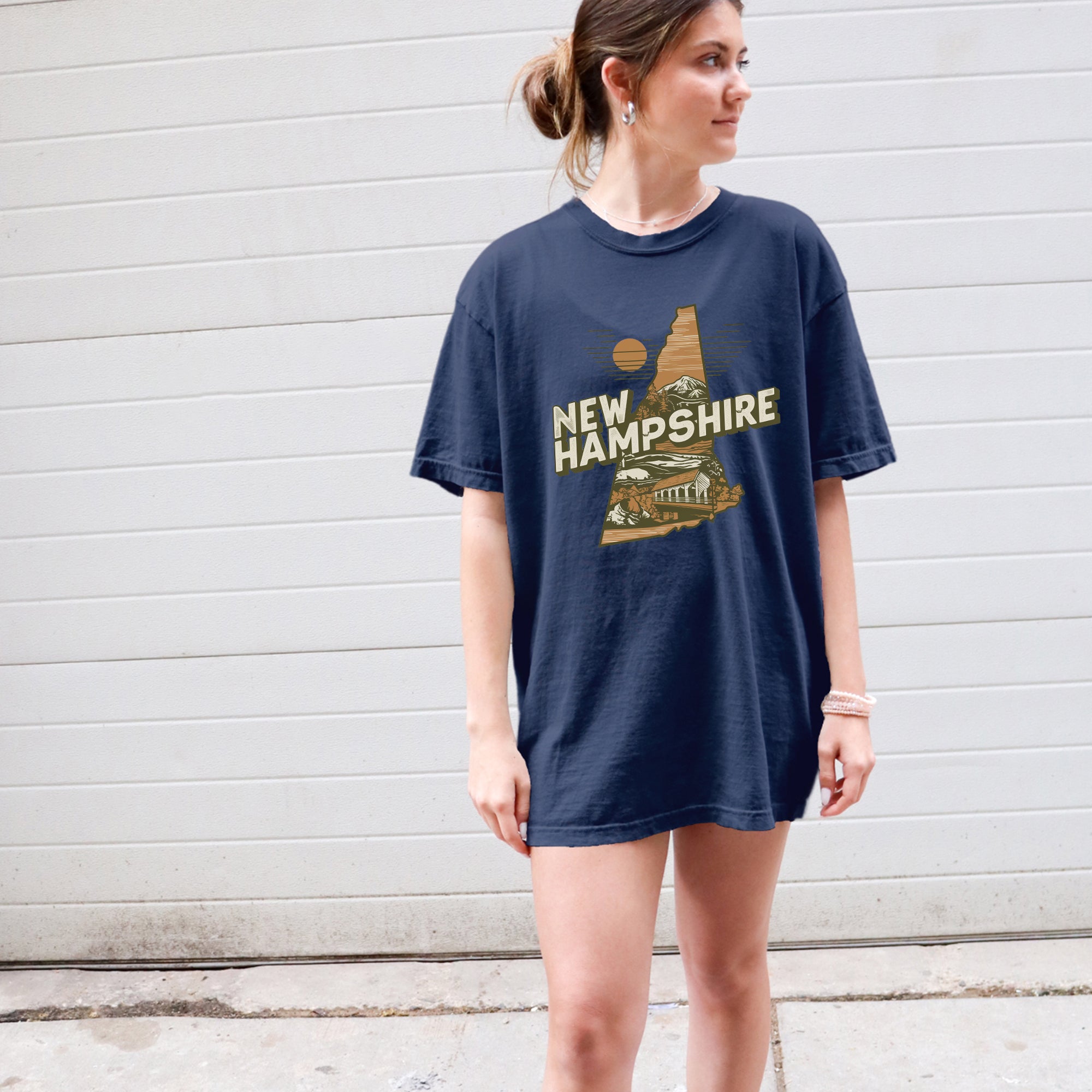 New Hampshire State Vintage T-Shirt | Live Free or Die State Pride Tee