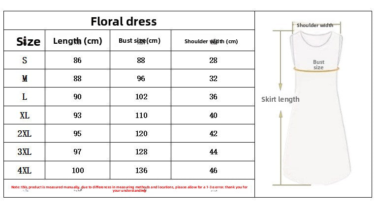 Tropical Print Beach Dress – Women’s Casual Coastal Vacation Dress with Pockets