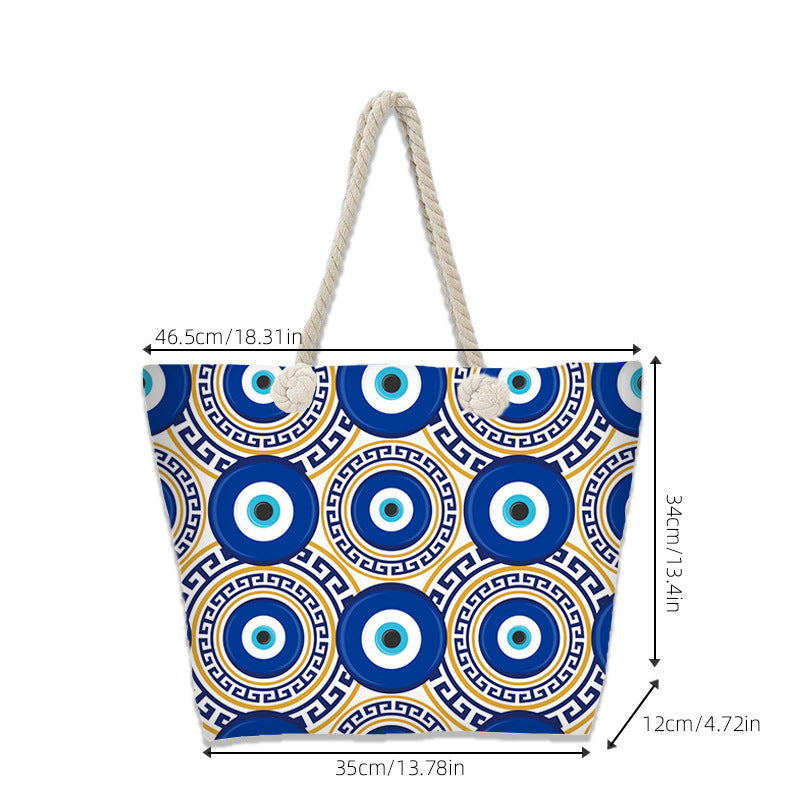 Evil Eye Beach Bag
