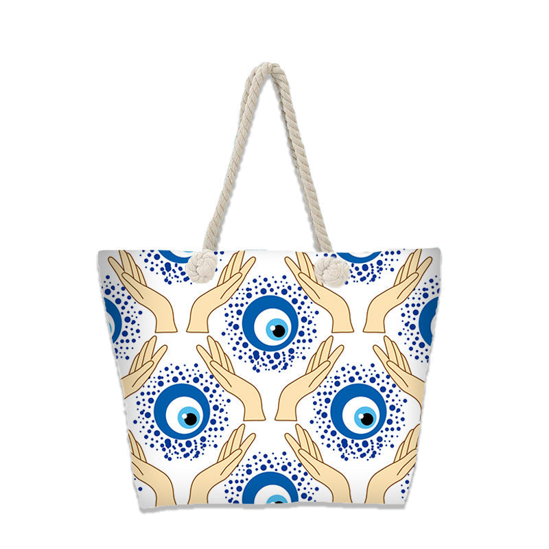 Evil Eye Beach Bag